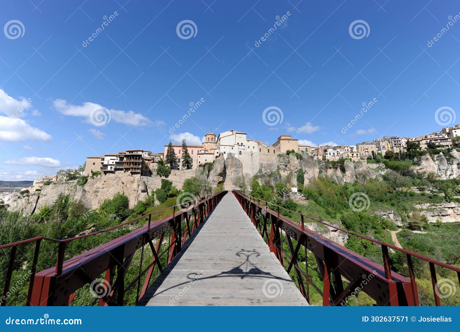 cuenca cityscape with historic architecture, castilla la mancha, spain