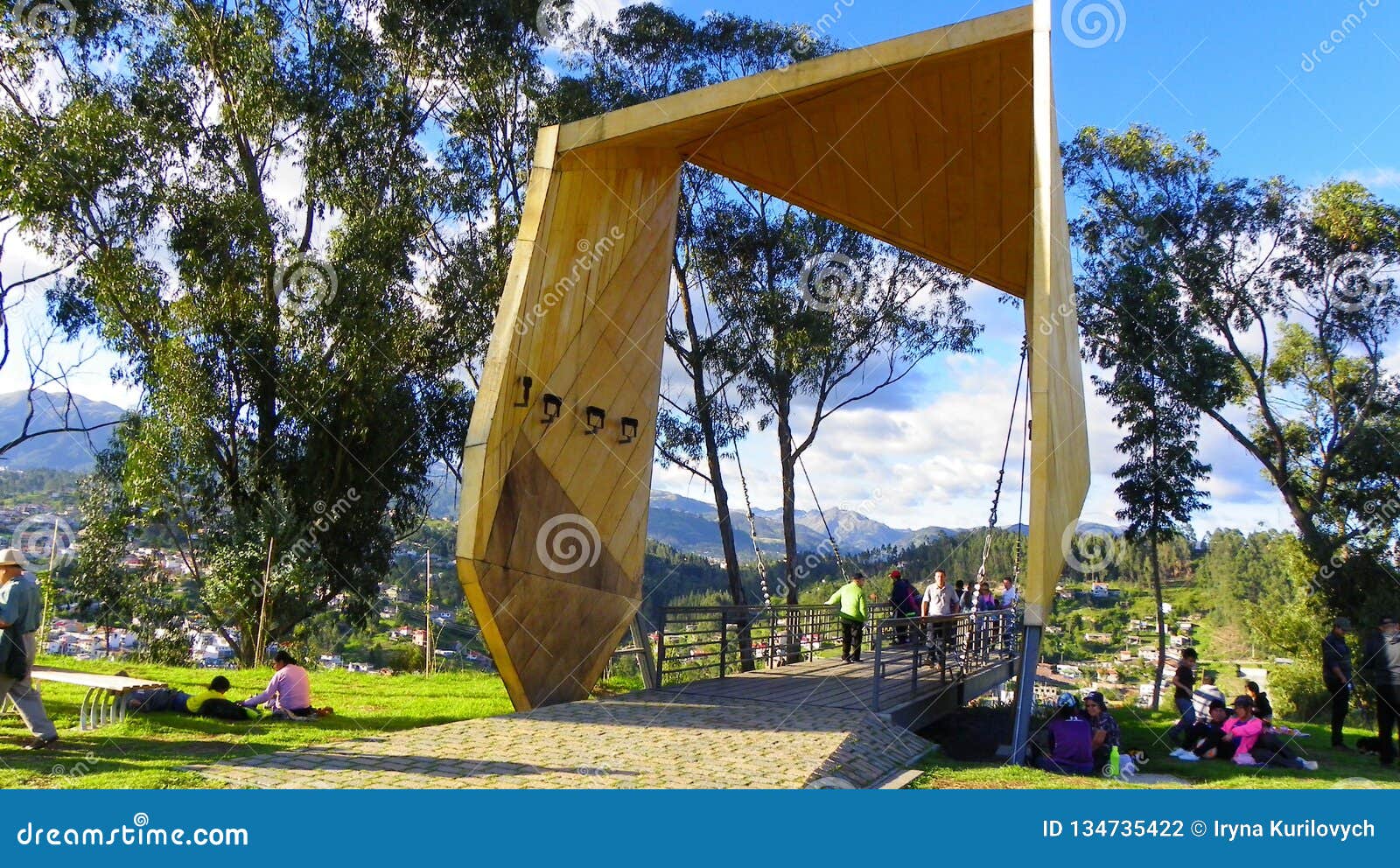 Park of Light or Mega Parque De La Luz. Observation Deck. Cuenca