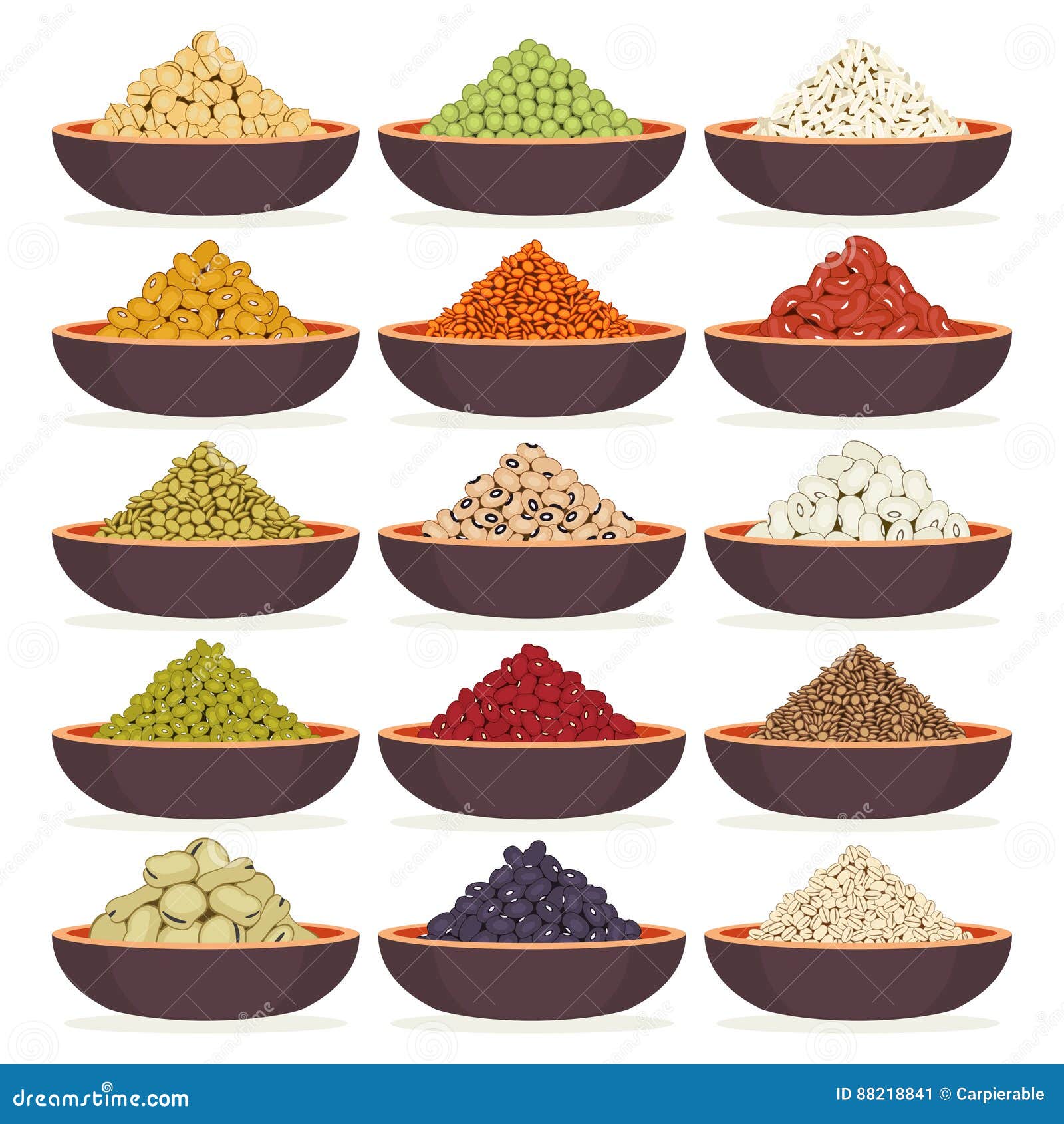 Legumbres Ilustraciones Stock, Vectores, Y Clipart – (1,641