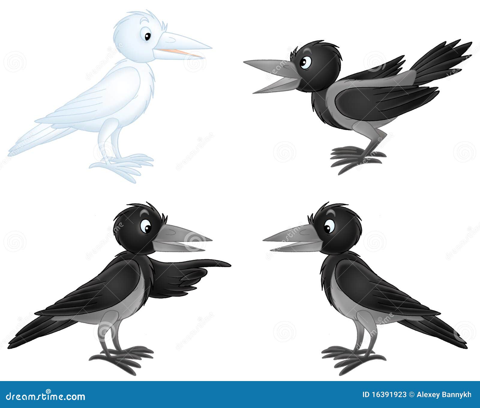 Blanco Y Cuervos Negros Ilustraciones Stock, Vectores, Y Clipart – (39 Ilustraciones Stock)