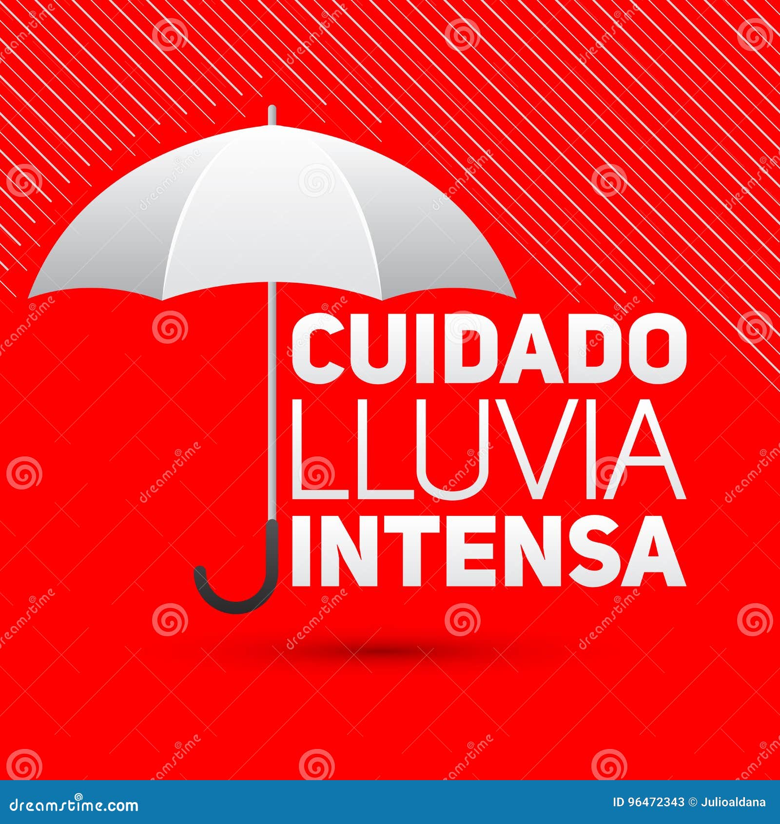 cuidado lluvia intensa, be careful heavy rain spanish text