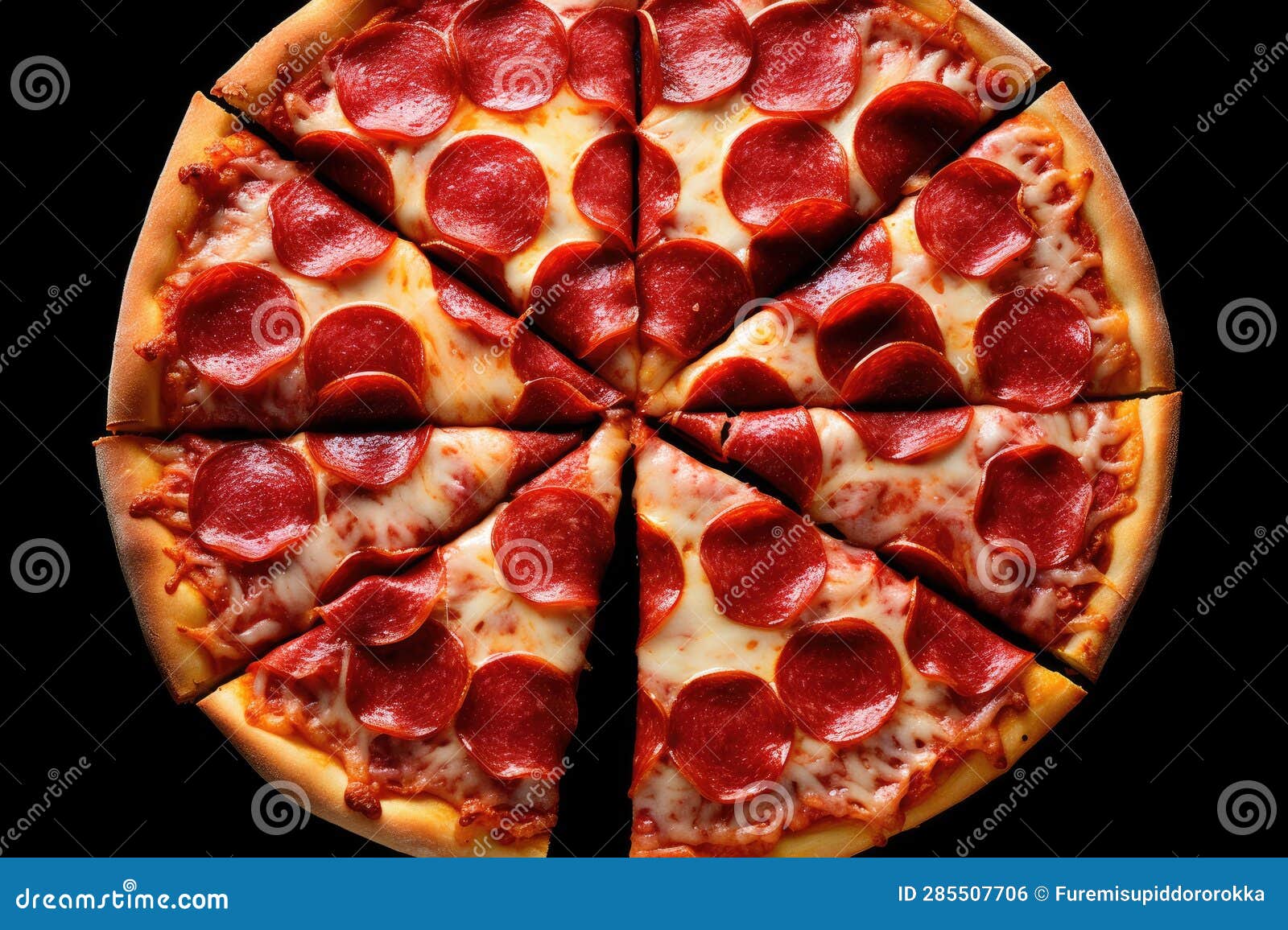 A Culinary Masterpiece the Perfect Pizza Stock Illustration