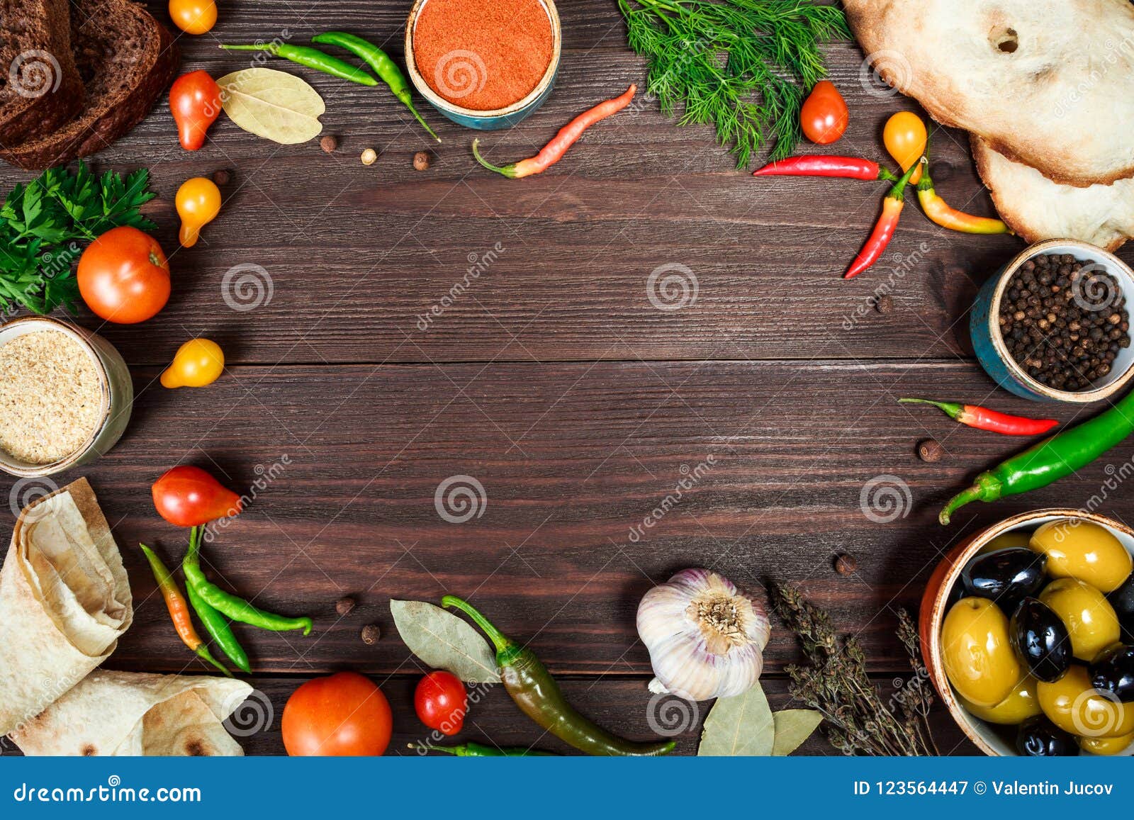 Culinary Wooden Background with Fresh Farm Vegetables Stock Image ...