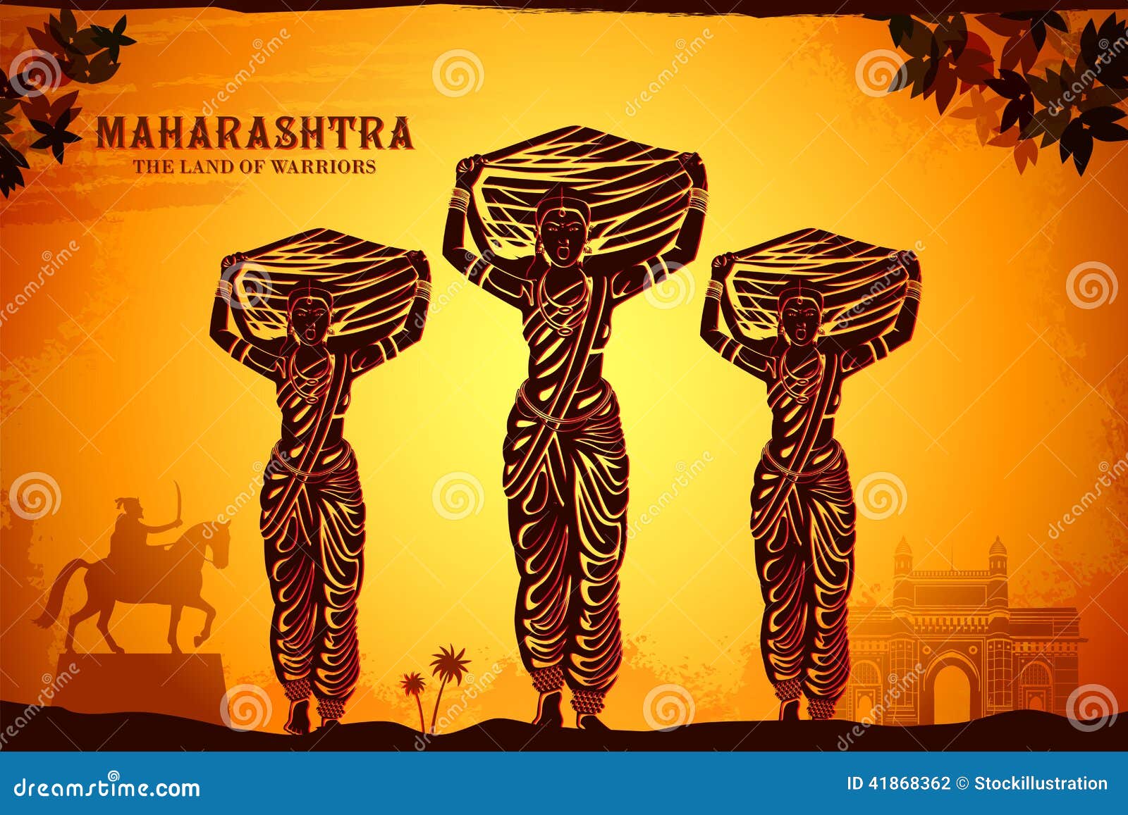 Culture Of Maharashtra Stock Illustration  Image: 41868362