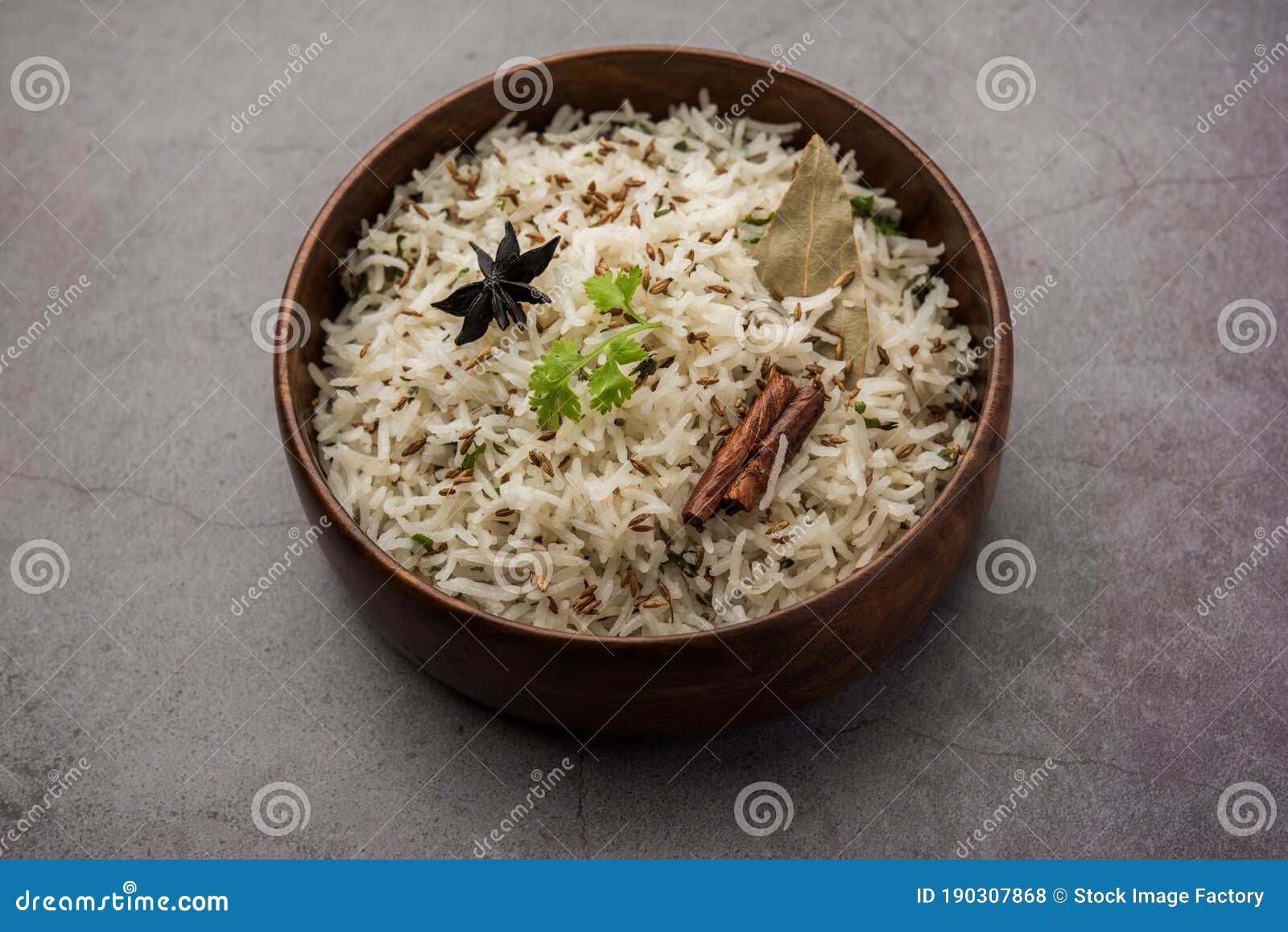 Jeera Rice Basmati Rice Flavored with Fried Cumin Seeds and Basic
