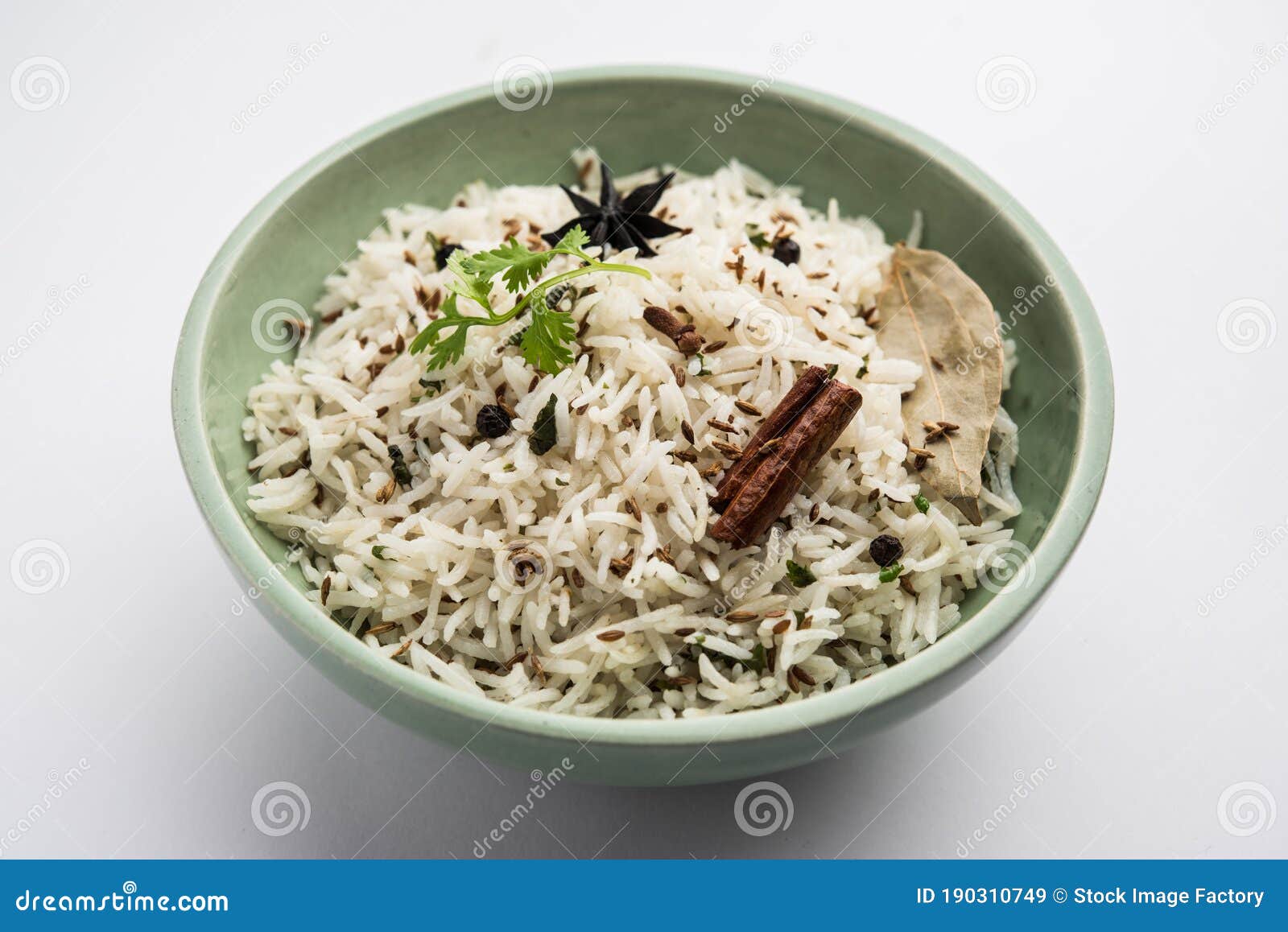 Jeera Rice Basmati Rice Flavored with Fried Cumin Seeds and Basic
