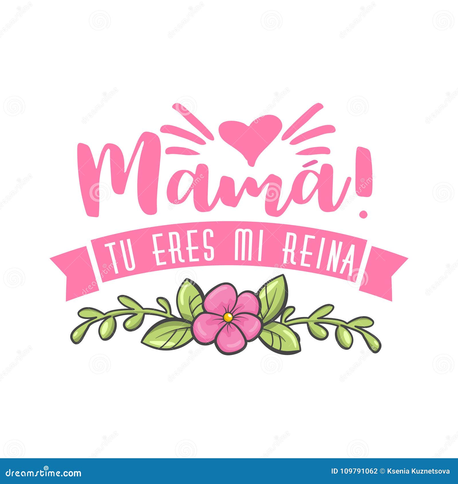 Cumprimento Espanhol Do Dia Da Mãe Ilustração do Vetor - Ilustração de  flor, colorido: 109791062, image size:1600x1690
