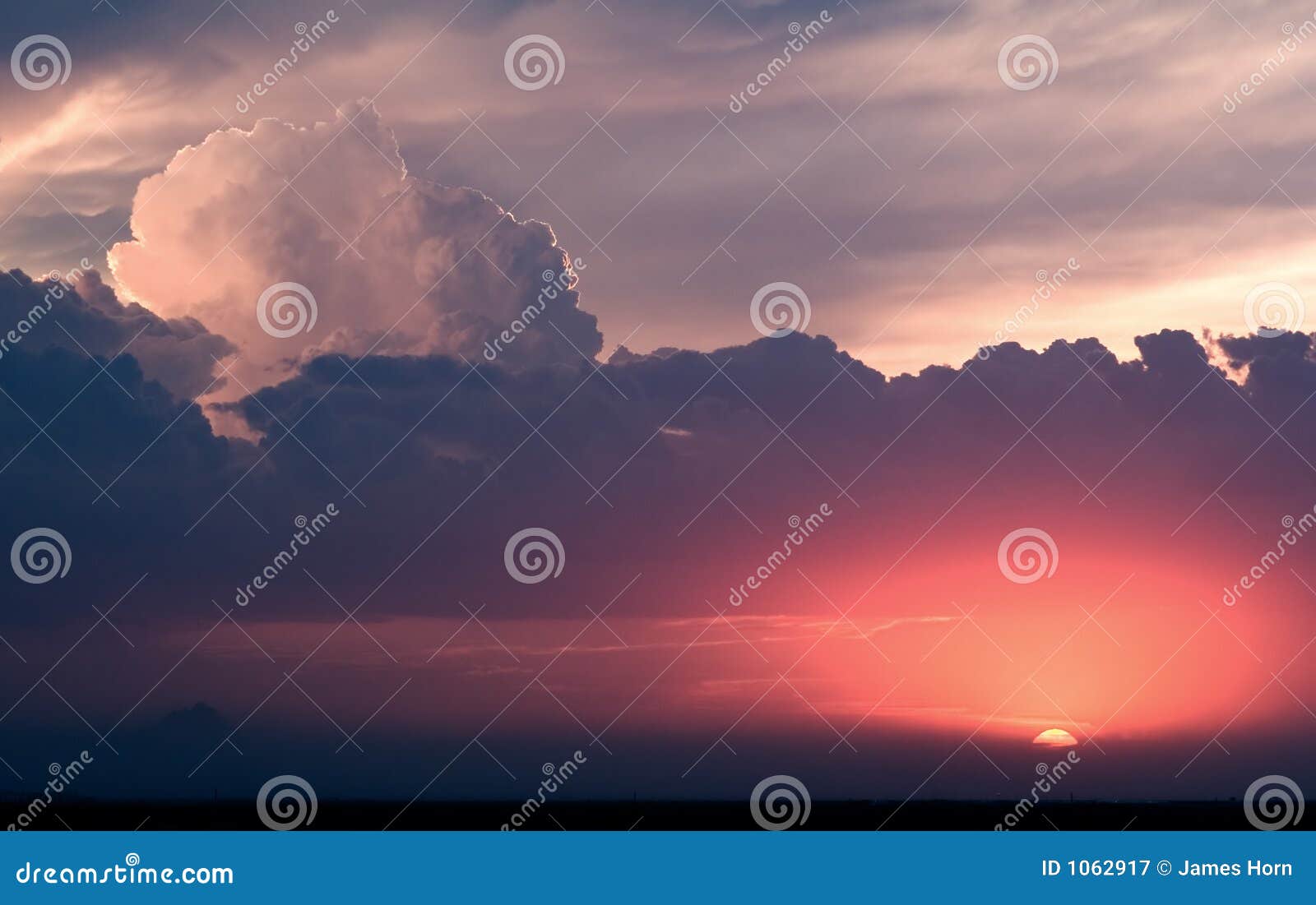 cumulus sunset