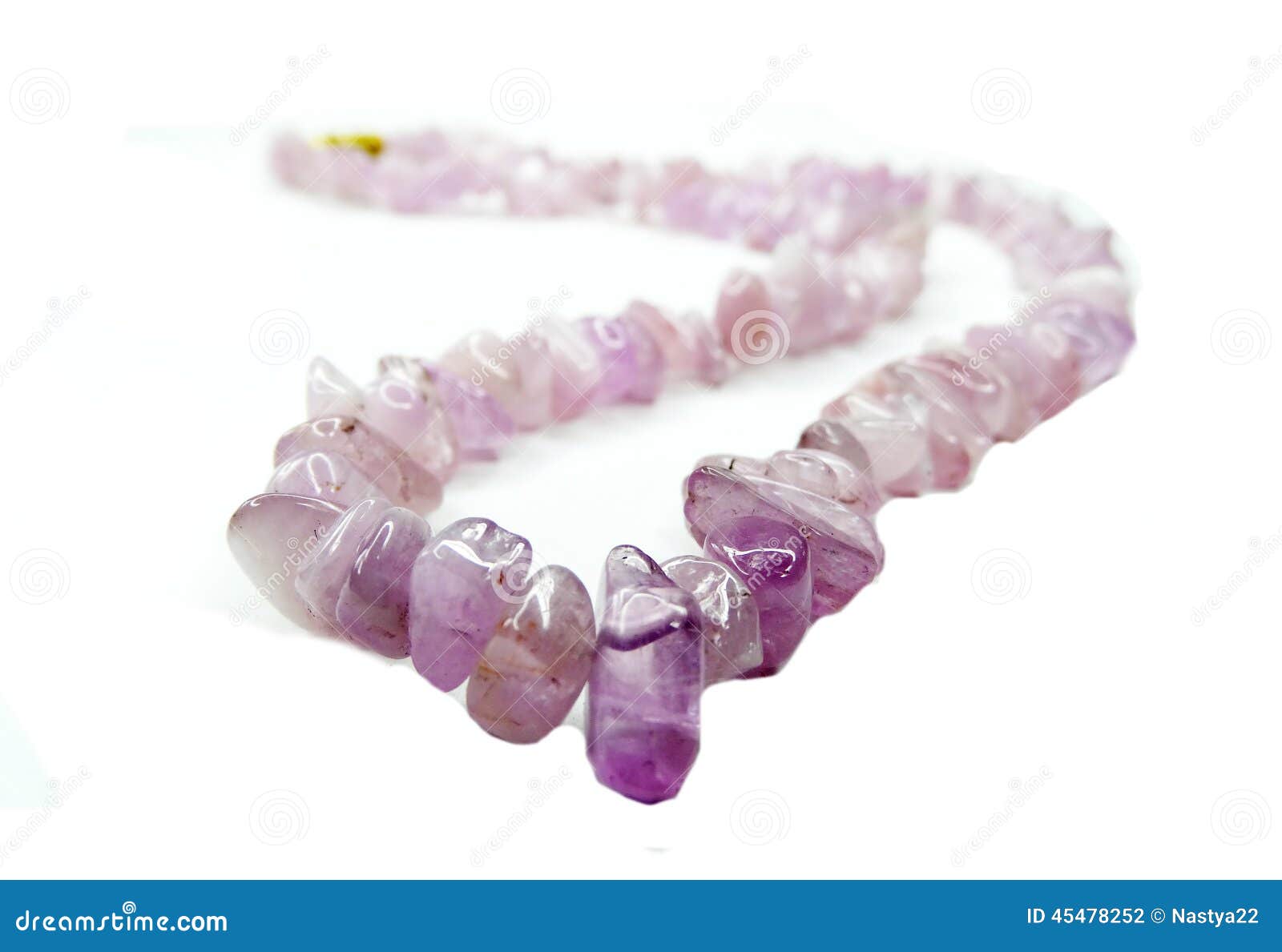 cuncite semiprecious beads necklace