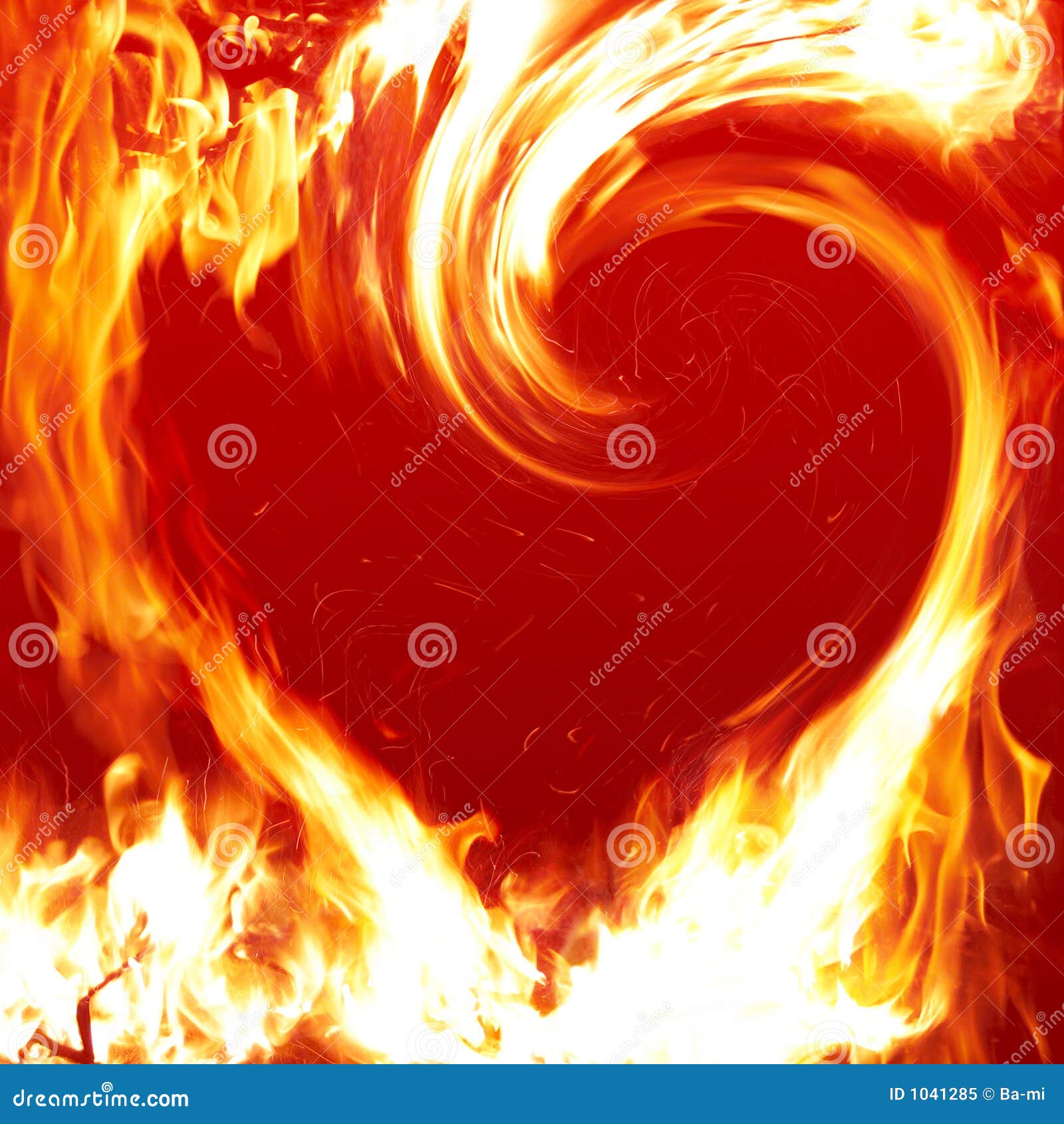 Cuore ardente illustrazione di stock. Illustrazione di stregoneria