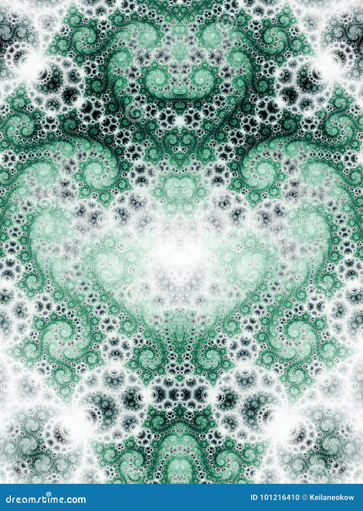 Cuore Di Tema Di Frattale Della Natura Illustrazione Di Stock Illustrazione Di Creativo Amore