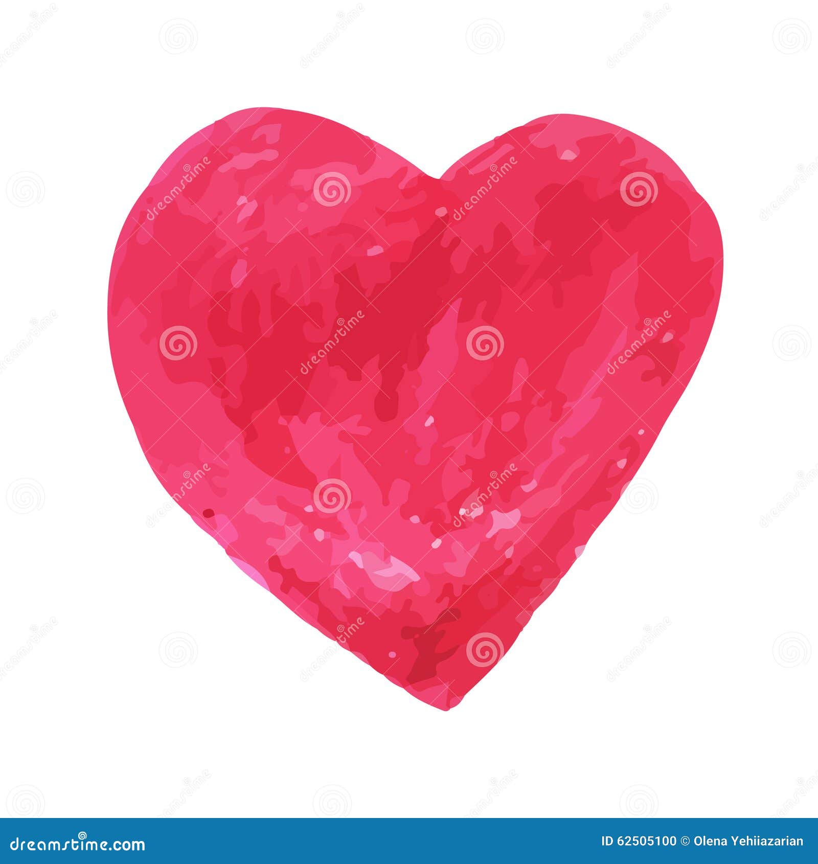 Cuore disegnato a mano della matita