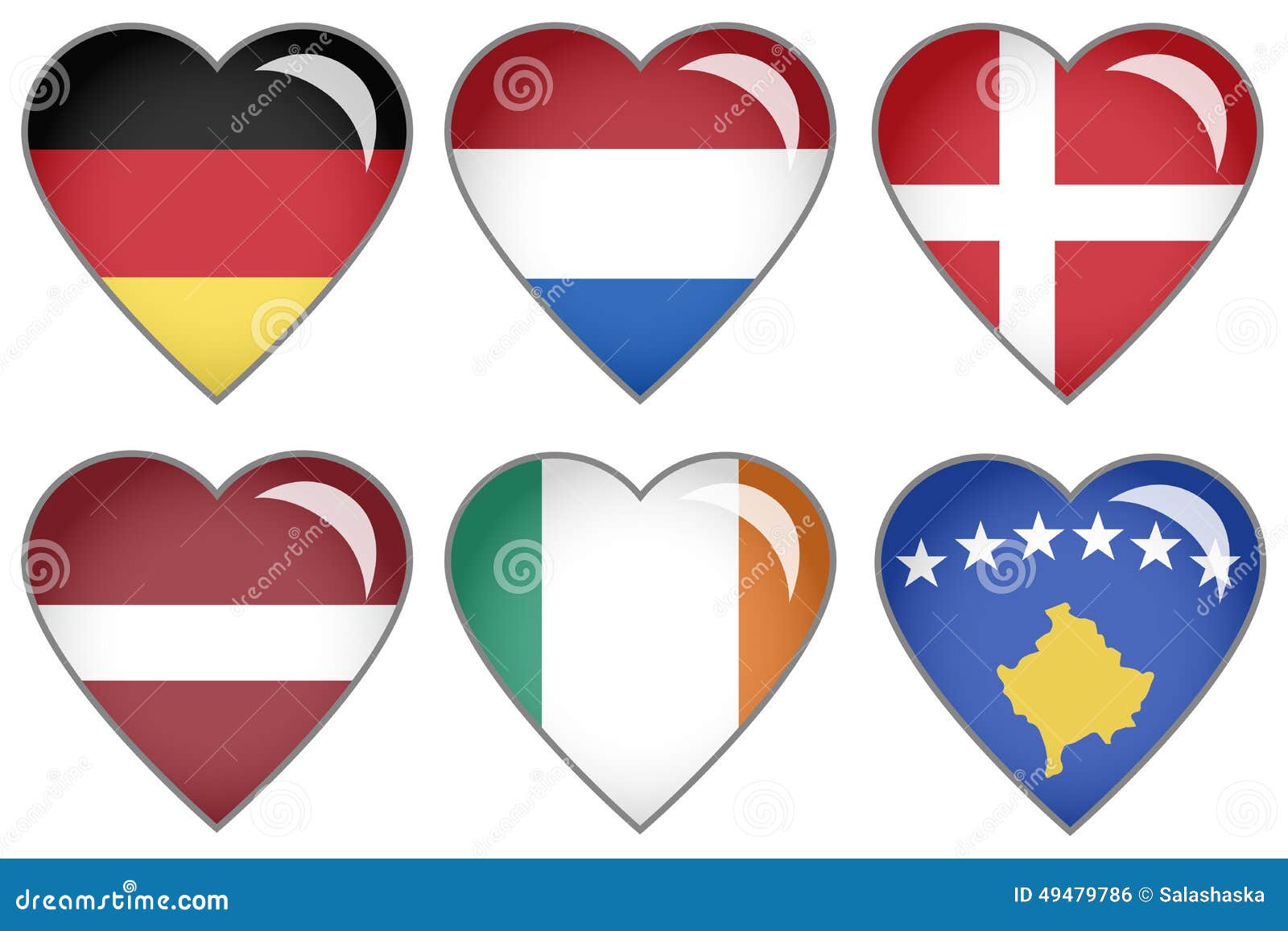 Amo La Russia, Icona Bandiera Cuore | PSD Premium - Foto 2