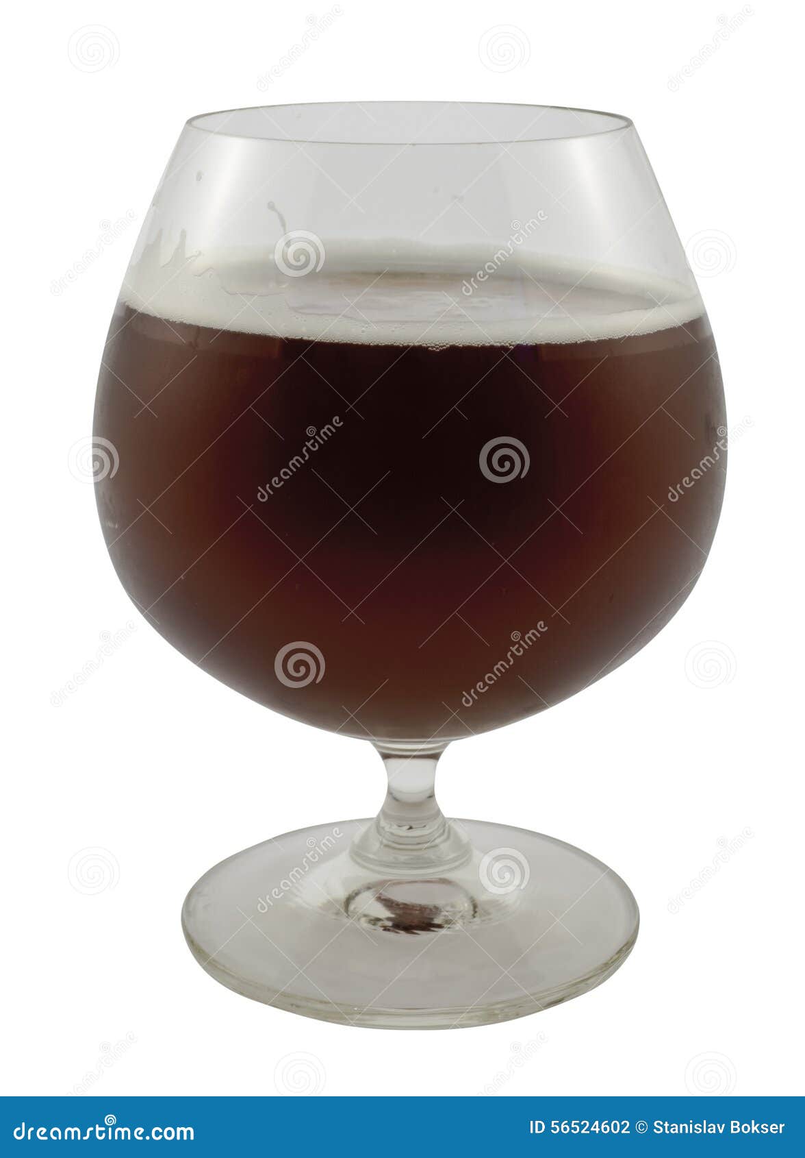 Cup of Alcohol Drink with Bubbles Isolated Stock Photo Image of