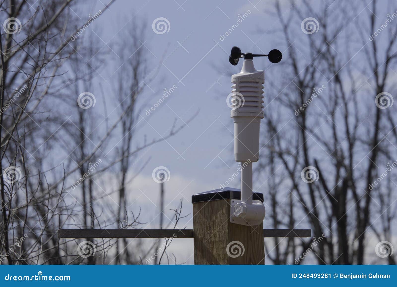 Cup Anemometer is a Weather Tool Stock Image Image of science