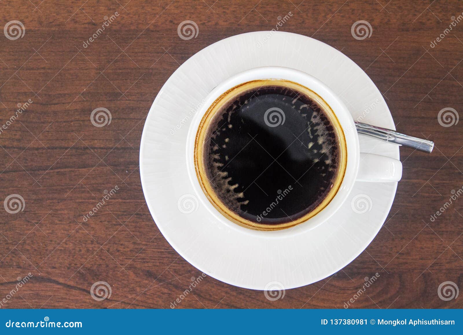 A Cup Of Black Coffee Or Americano Coffee Stock Image