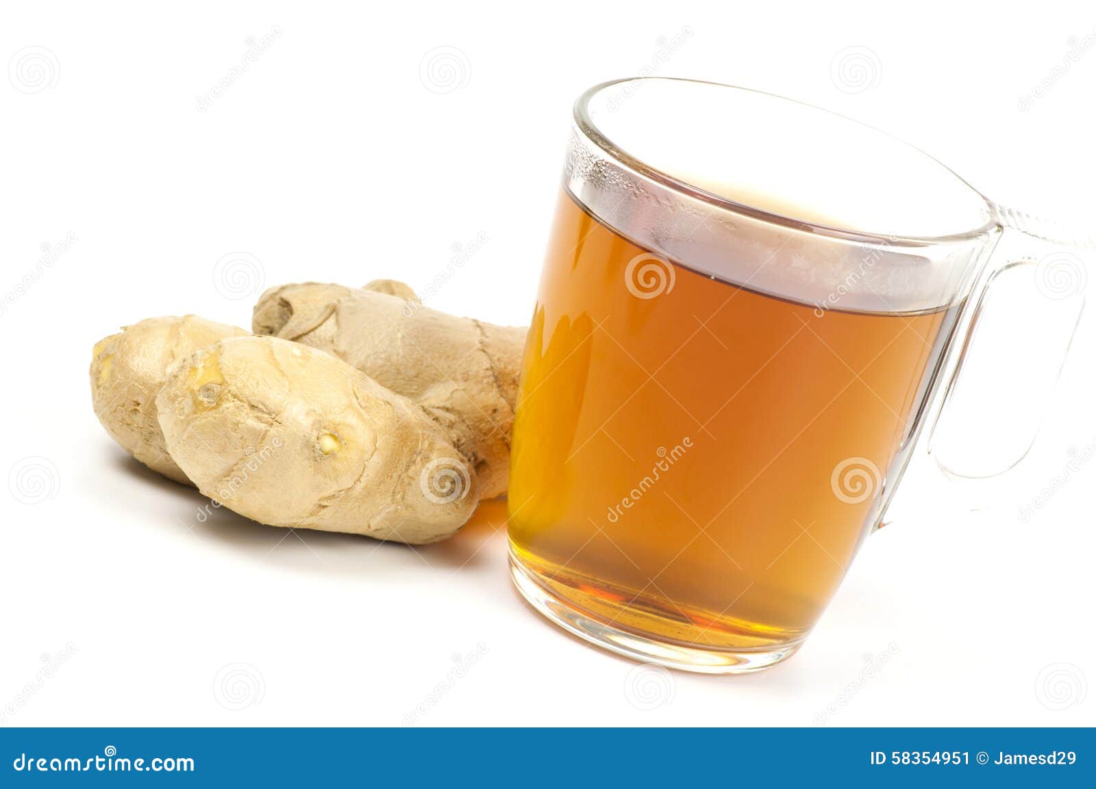 Cup of Black Tea with Ginger Stock Image Image of fresh, cornflower