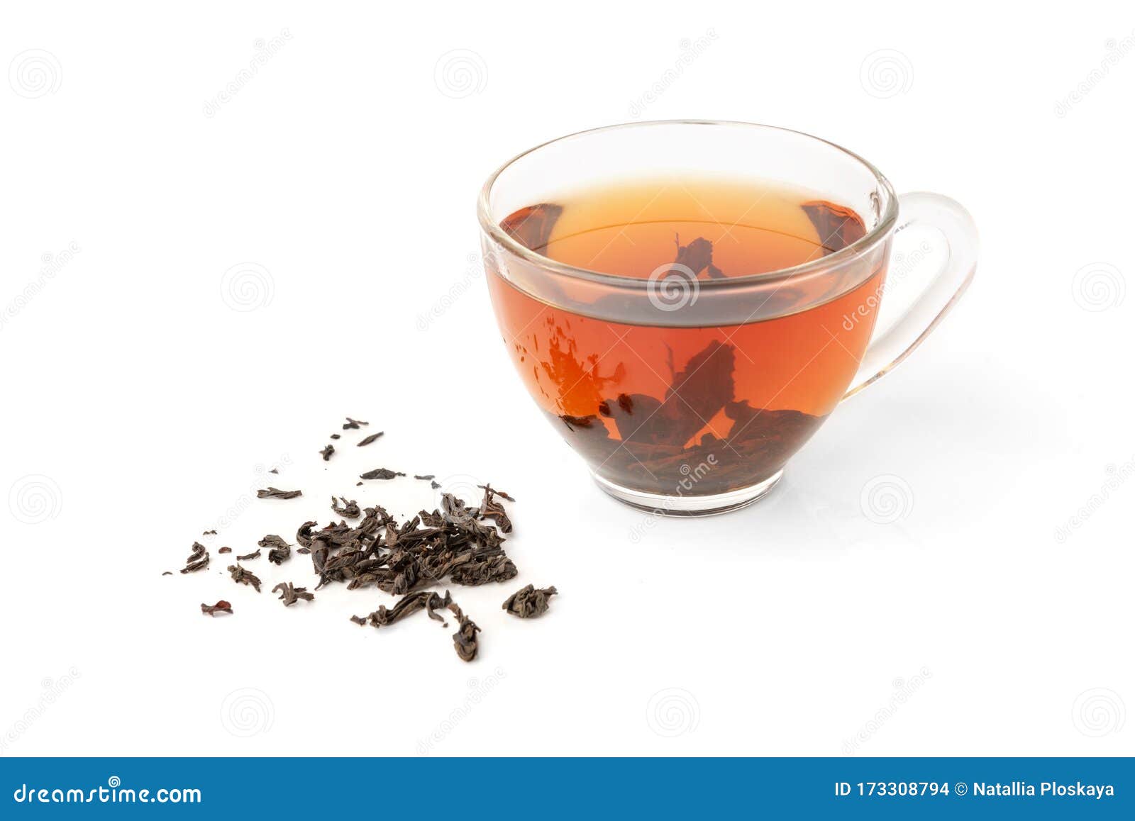 Cup of Black Tea Isolated on White. Stock Photo Image of isolated