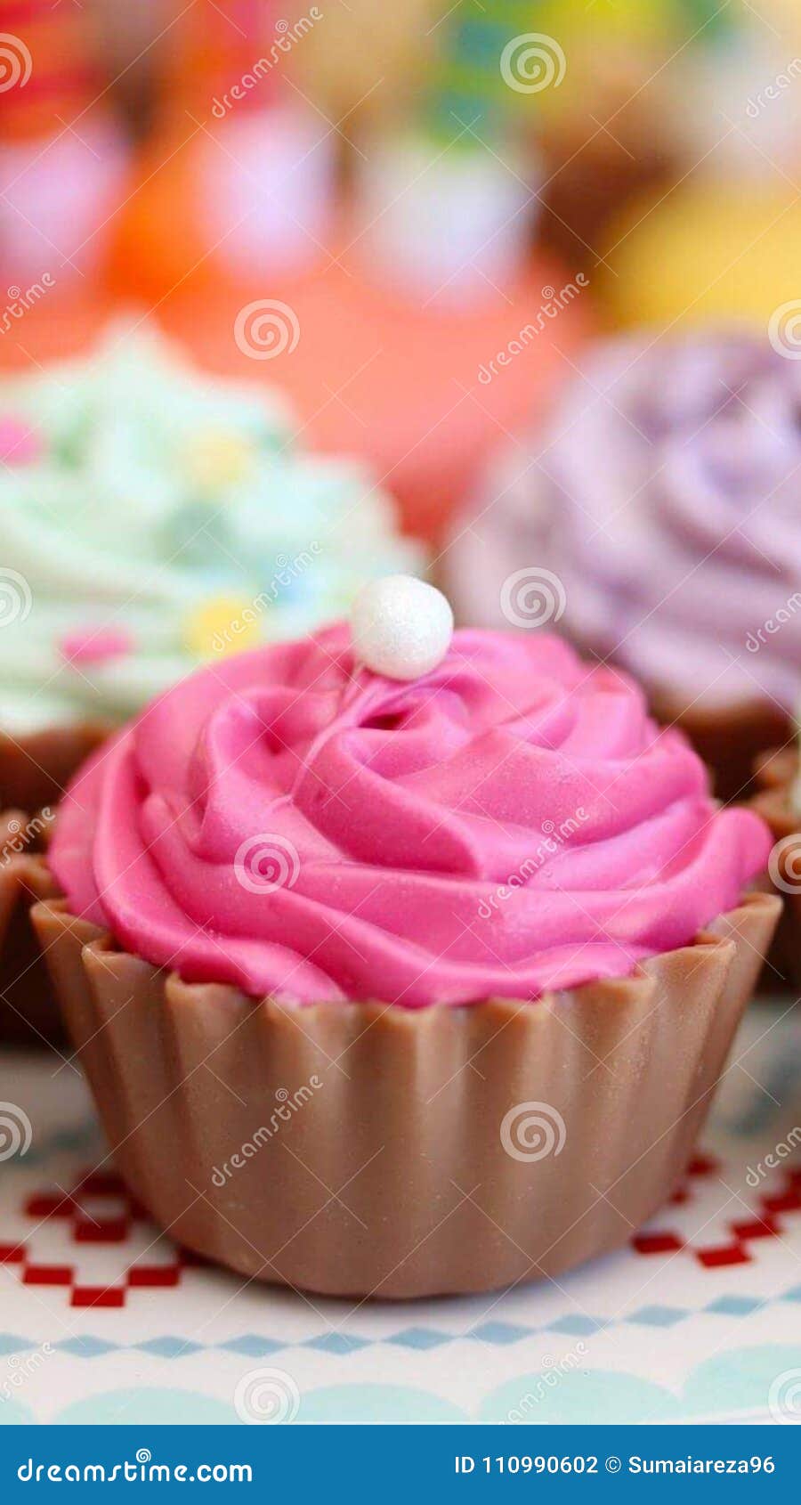 Cup cake stock photo. Image of cake, chocolate, based 110990602