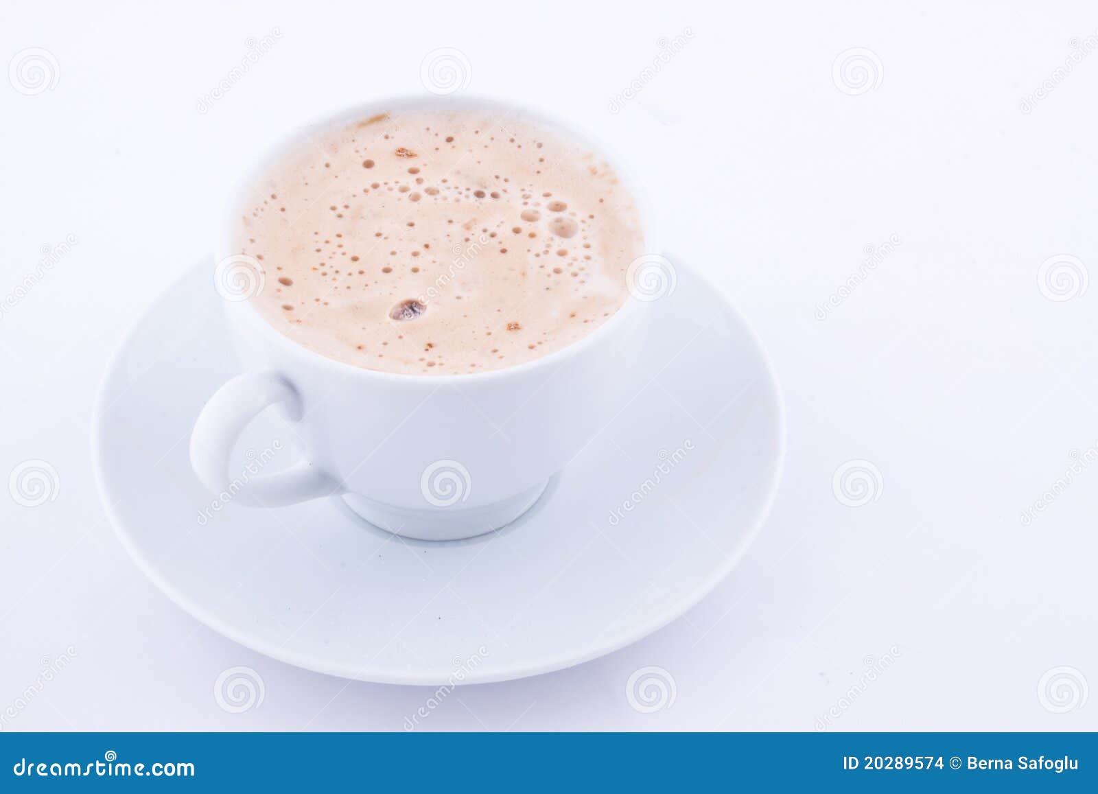 a cup of capuccino