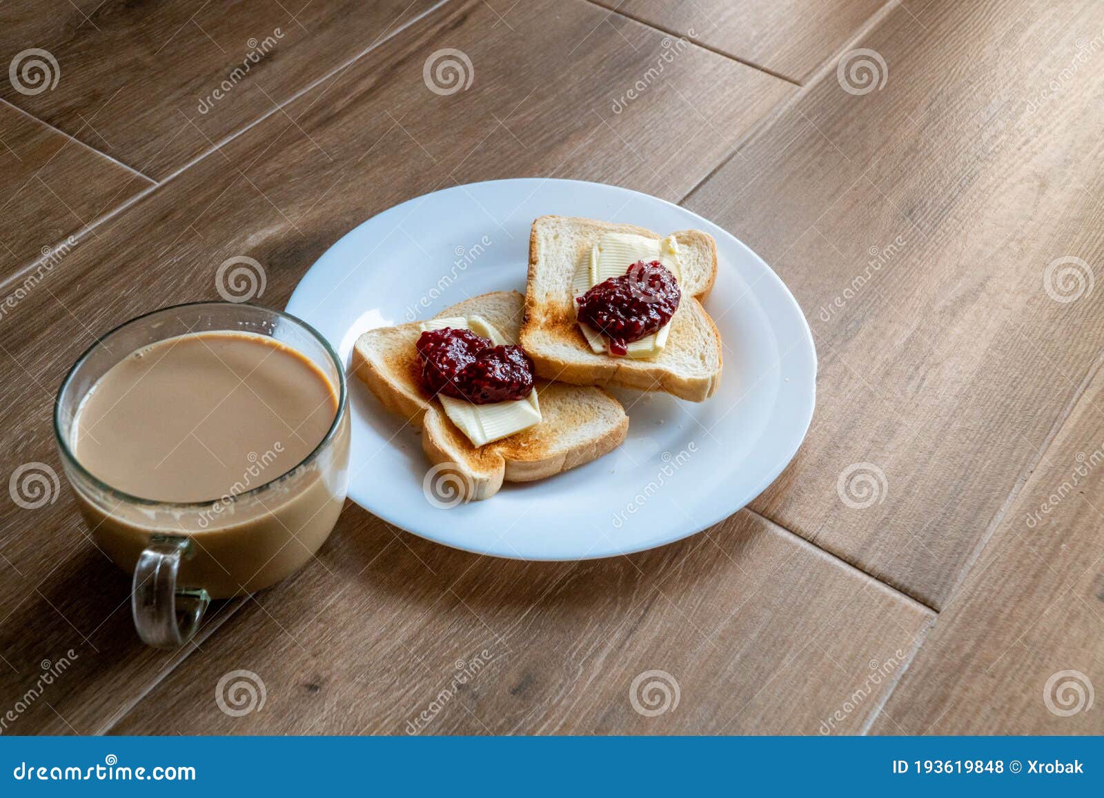 Cup Of Coffe With Milk And Two Slices Of Toasted Sandwich Bread With Butter And Raspberry Breakfast With Coffee Side Stock Photo Image Of Sandwich Espresso Cup Of Coffe With Milk And Two Slices Of Toasted Sandwich Bread With Butter And Raspberry Breakfast With Coffee Side Stock Photo Image Of Sandwich Espresso