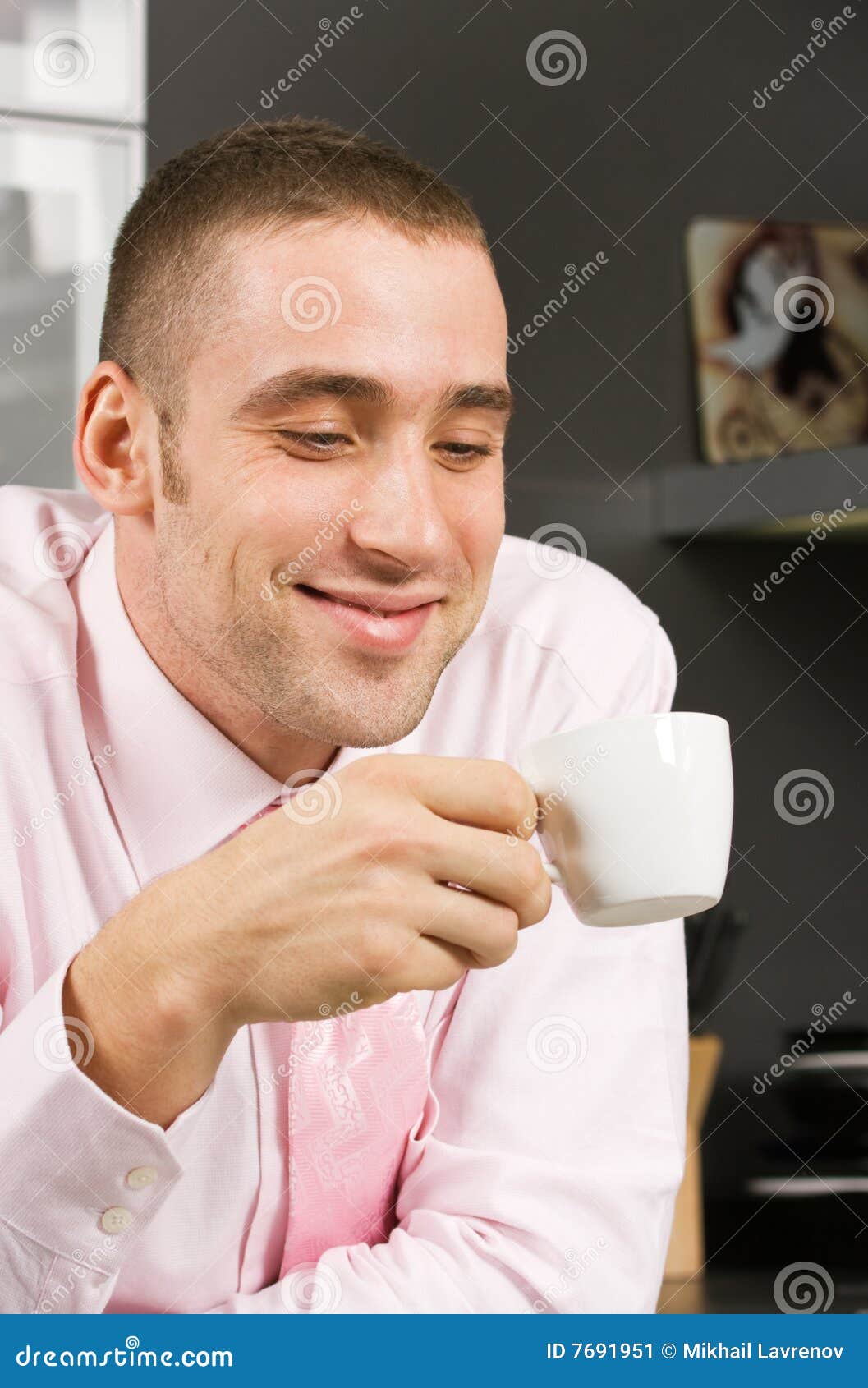 Cup of coffee stock image. Image of drink, home, smiling 7691951