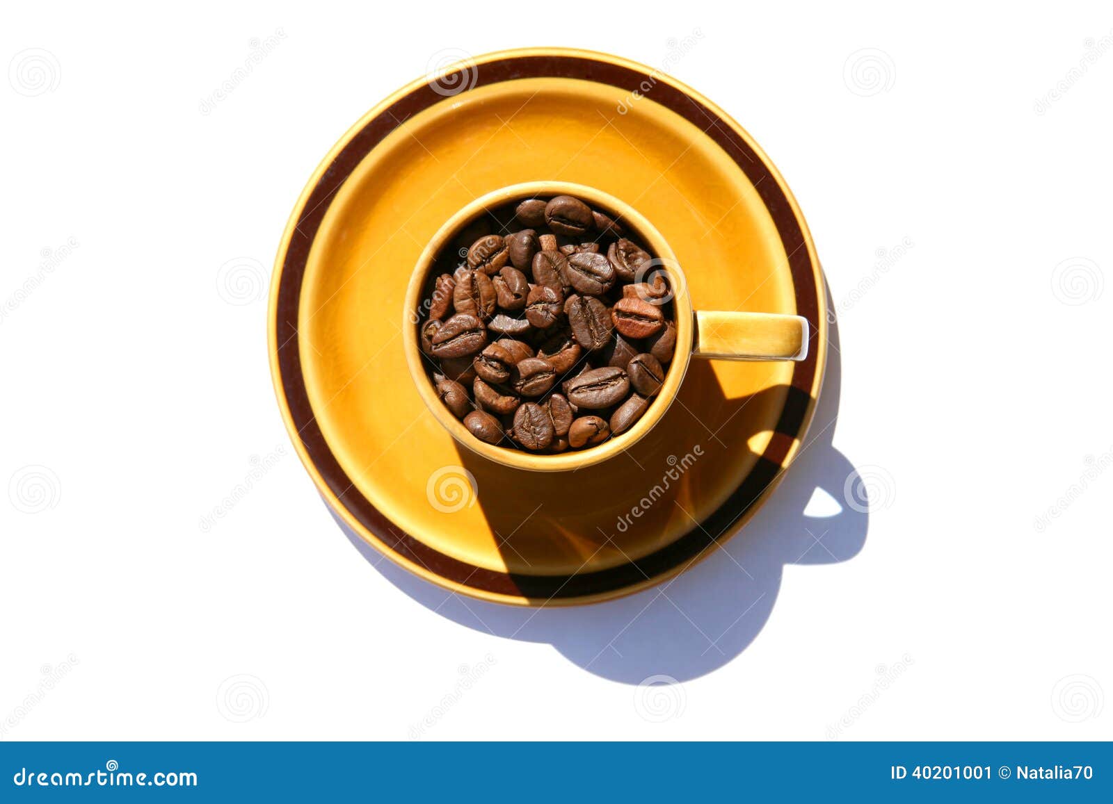 Cup of Coffee beans stock image. Image of bean, gourmet 40201001