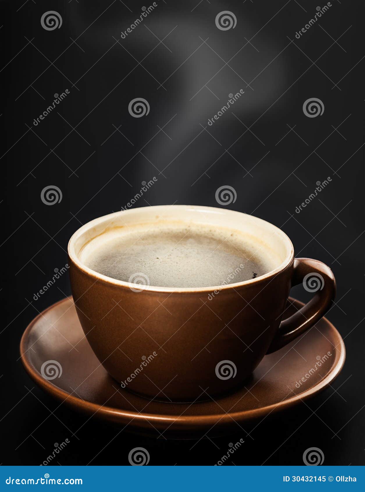 Cup of Coffee on Black Background Stock Image Image of brown, food
