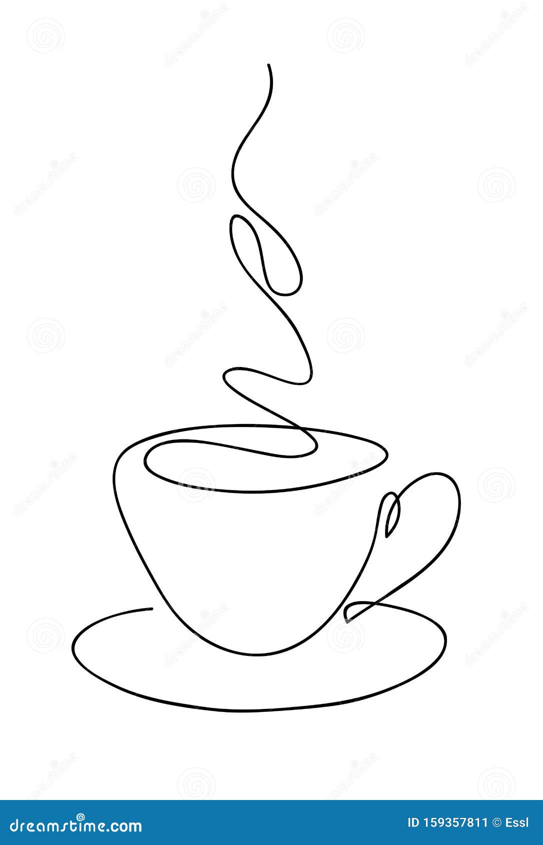 Free Vectors | Hand holding a line drawing coffee cup