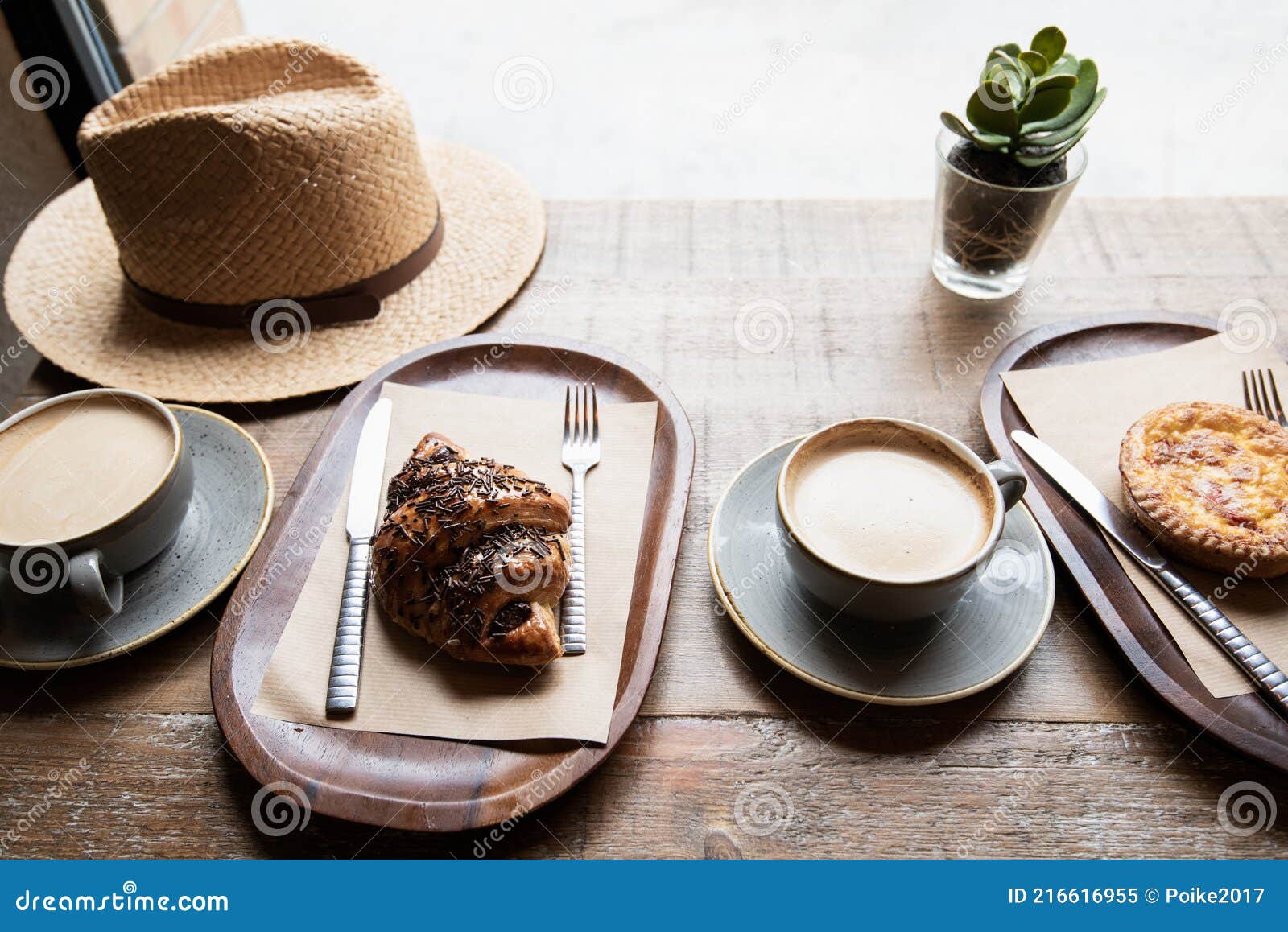 Cup of Coffee, Fresh and Local Dessert on a Table in a Cafe. Stock Image - Image of home, drink: 216616955