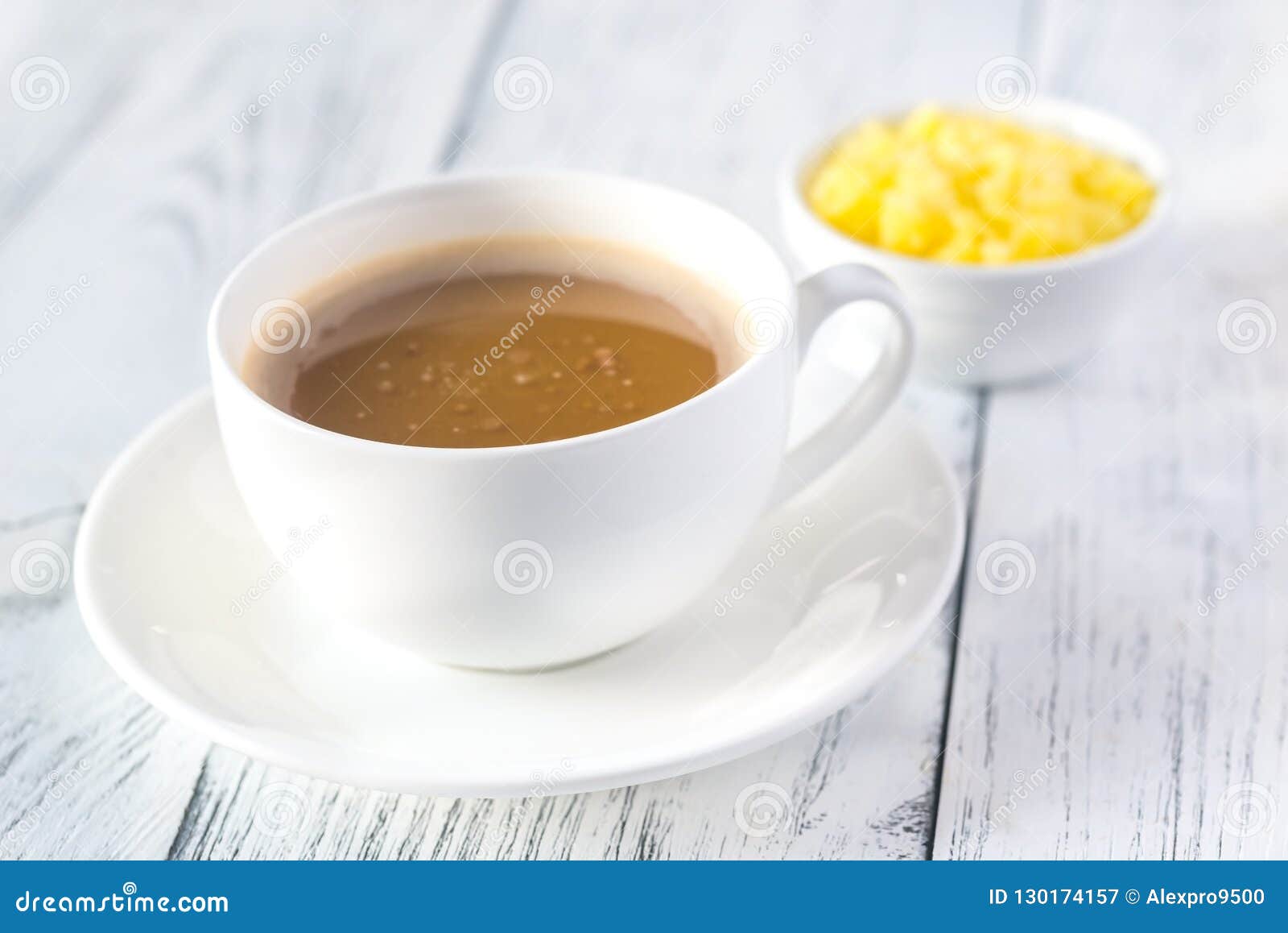 Cup of Coffee with Ghee Butter Stock Image Image of board, superfood