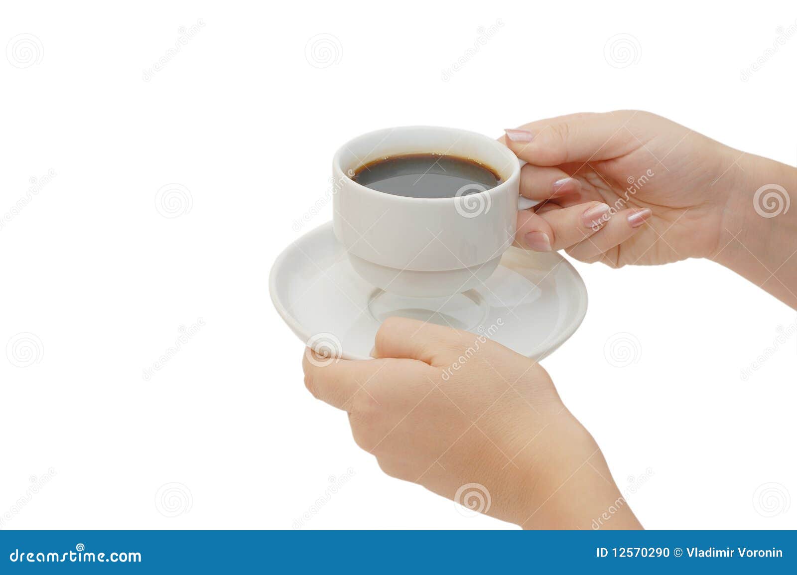 Cup from coffee in hands stock photo. Image of coffee 12570290