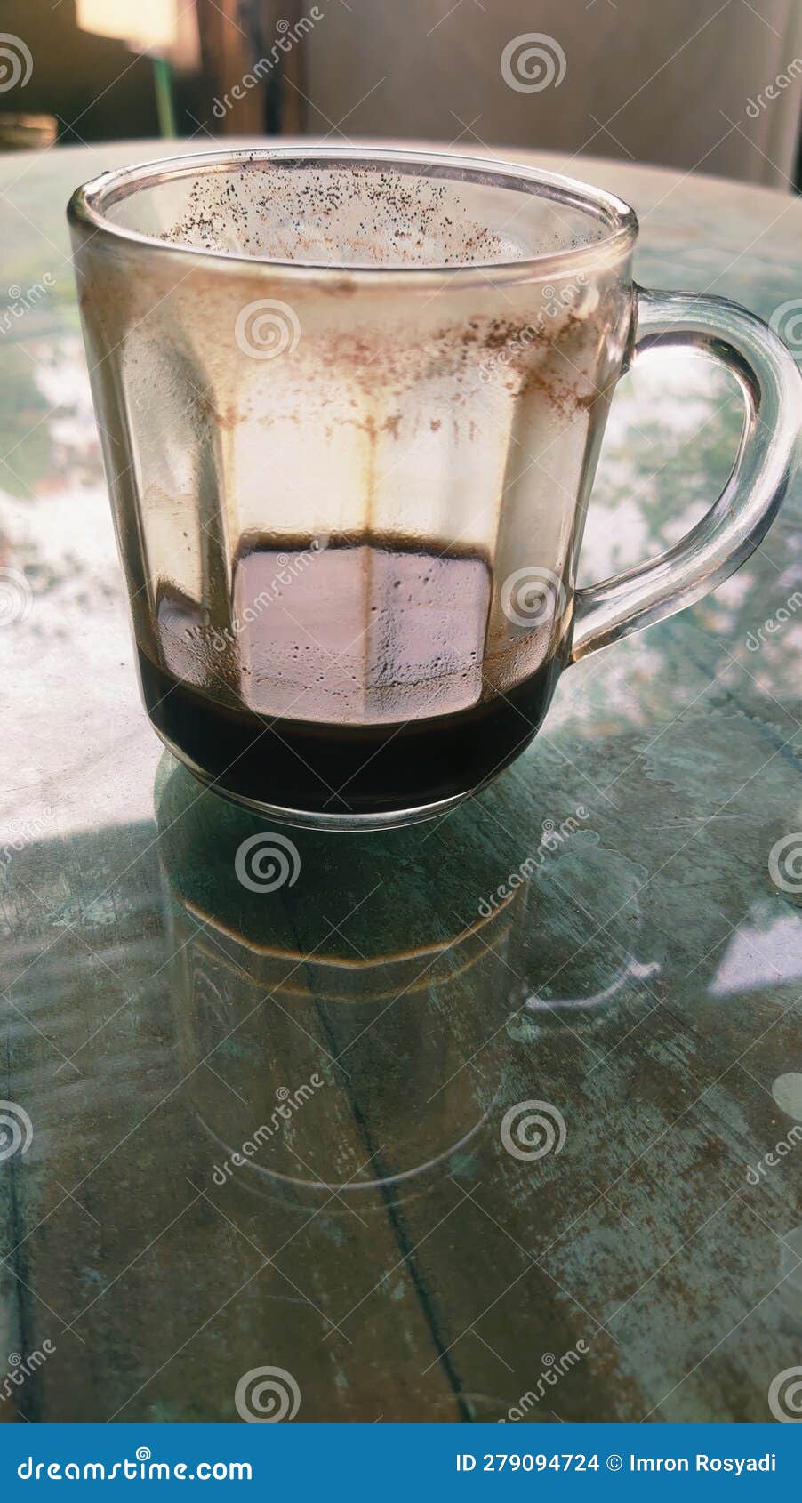 Cup of Coffee Has Been Drunk Stock Photo Image of drunk, coffee