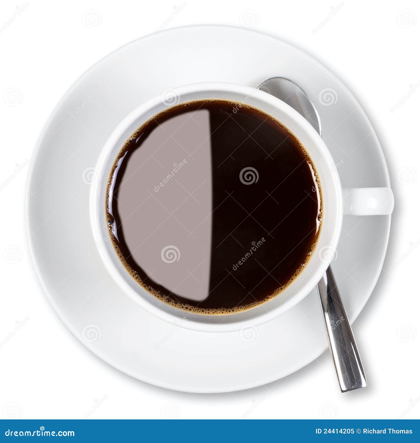 cup of coffee  clipping path.