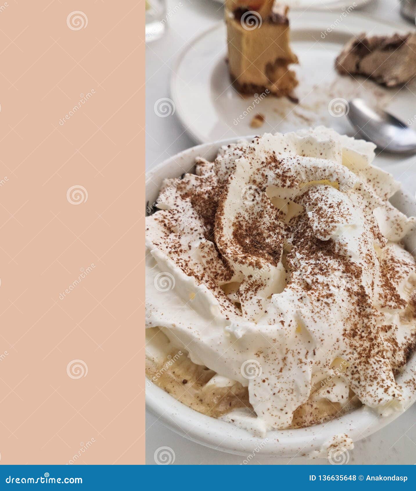 Cup of Coffee with Light Cream Stock Photo Image of gourmet, cocoa