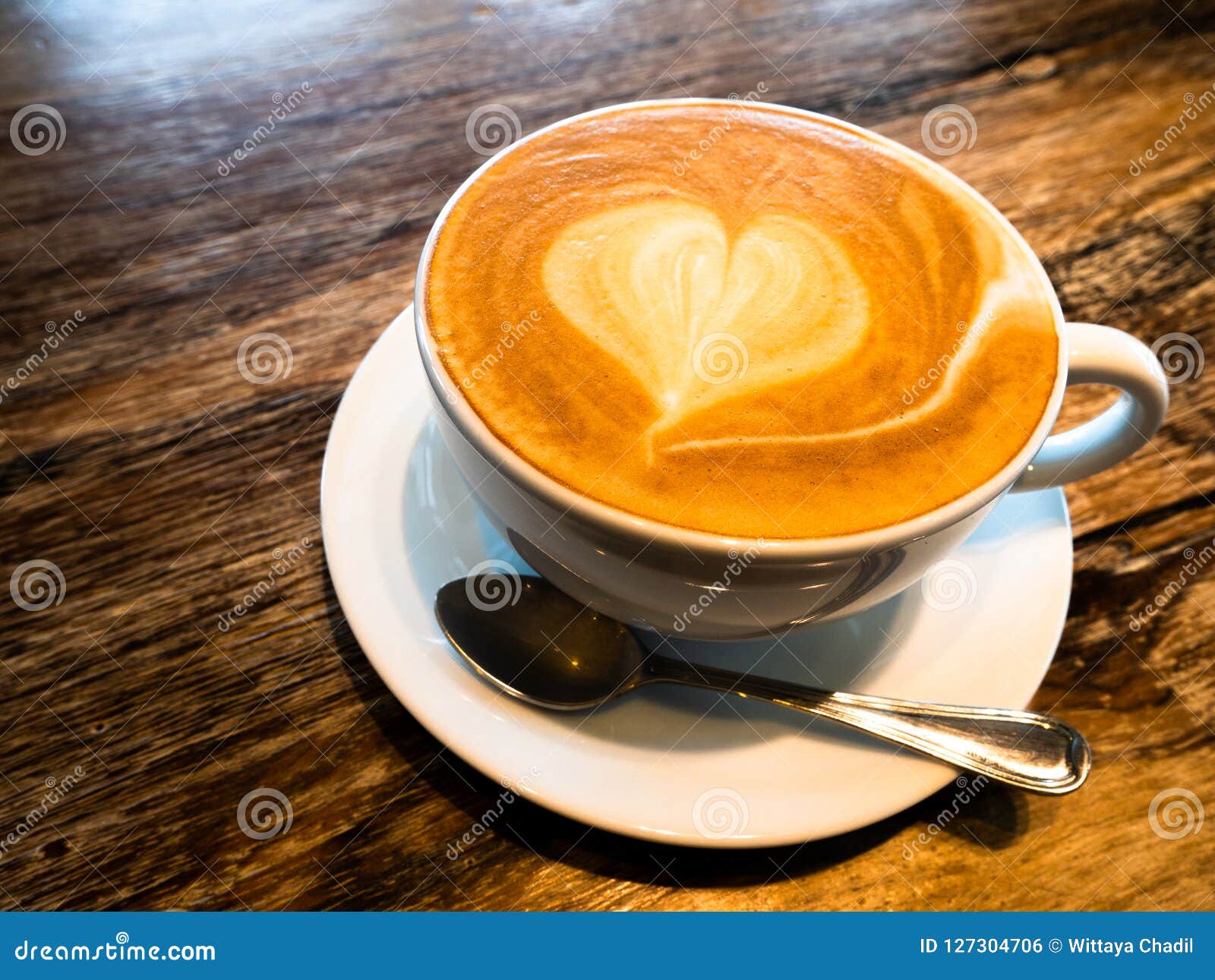 Cup of coffee with Love stock photo. Image of cappuccino - 127304706