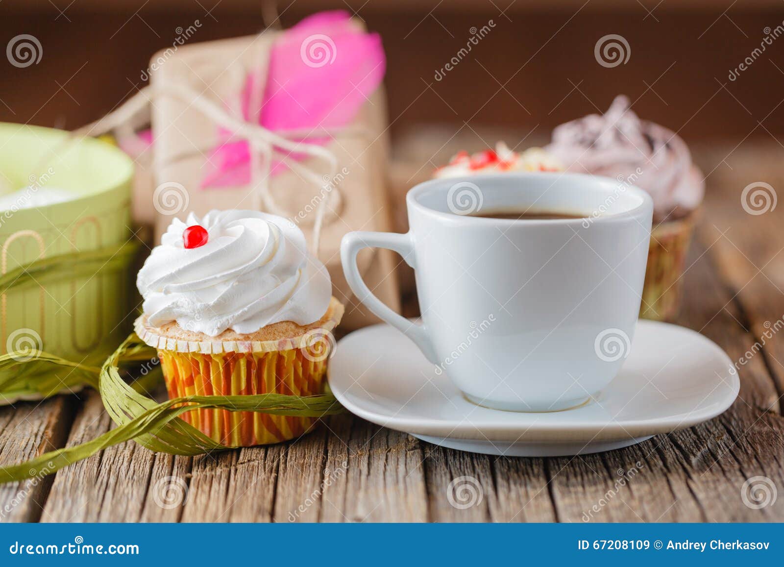 Cup Of Coffee  And Message Happy  Birthday  Stock Image 