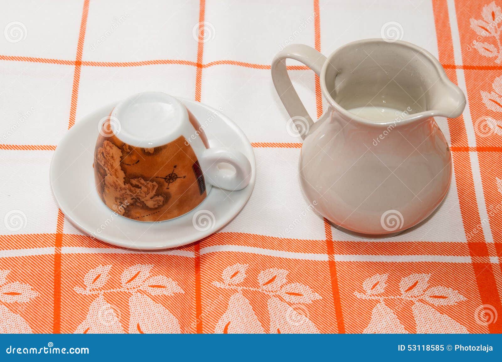 Cup for coffee and milk stock image. Image of drop, cream 53118585