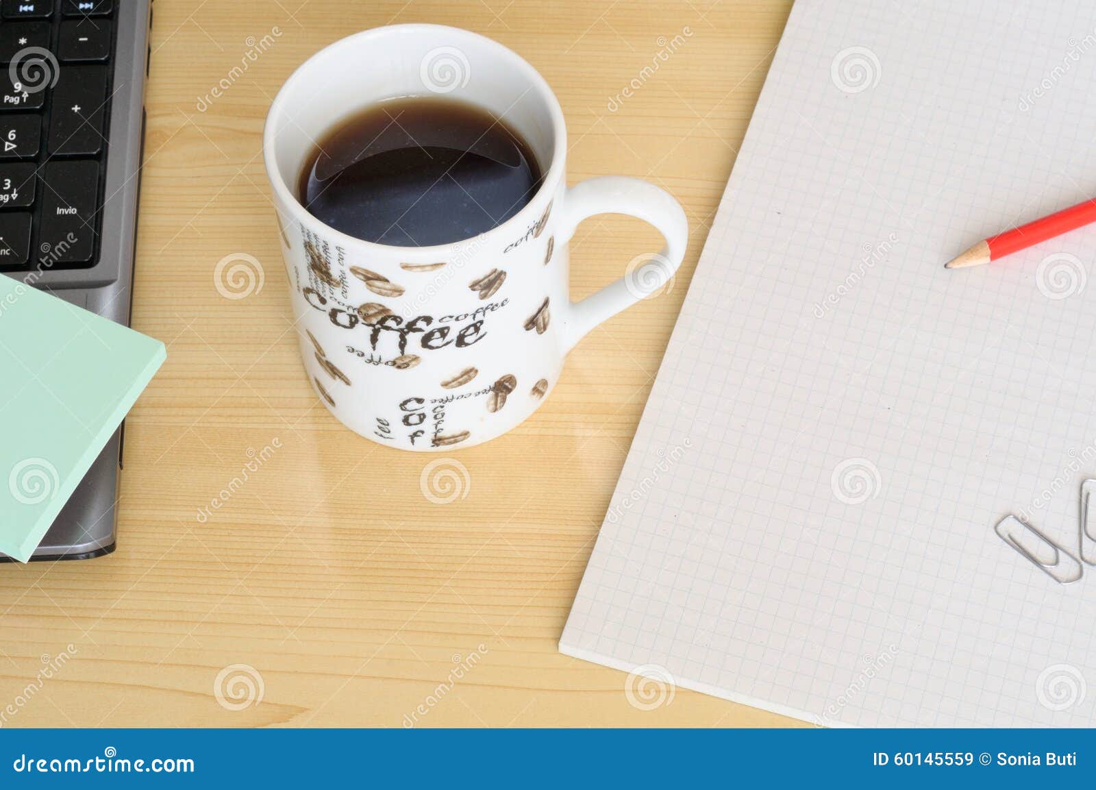 Cup of Coffee, Near a Laptop Stock Image Image of office, break 60145559