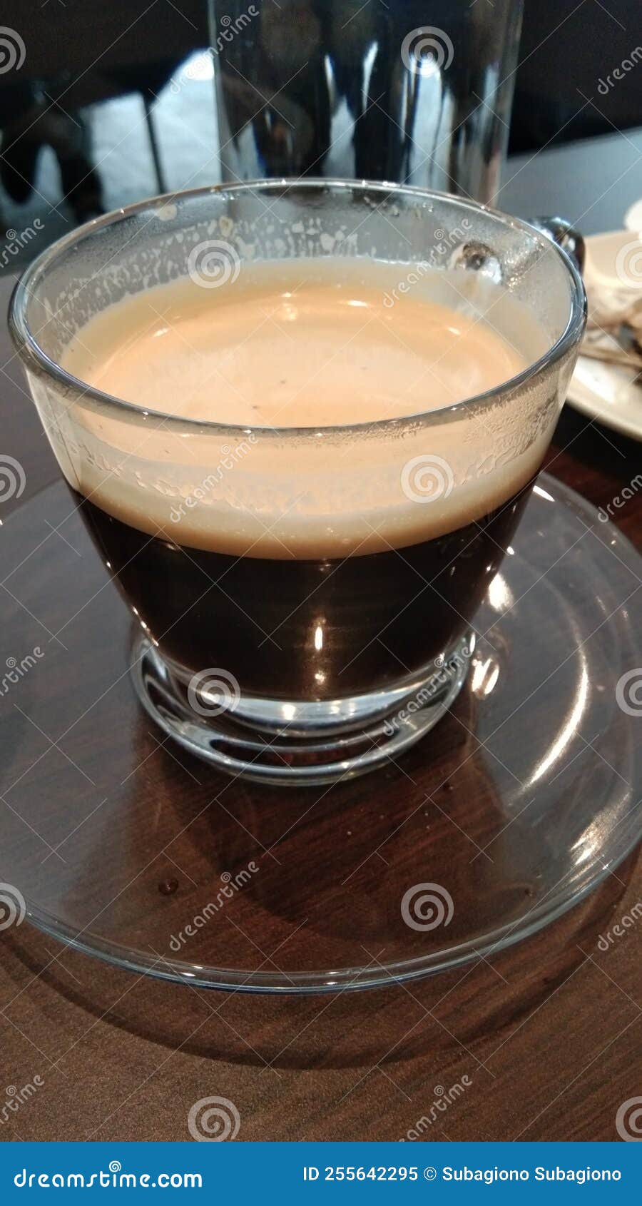 A Cup of Coffee on the Table, Black Coffee in the Morning Stock Image