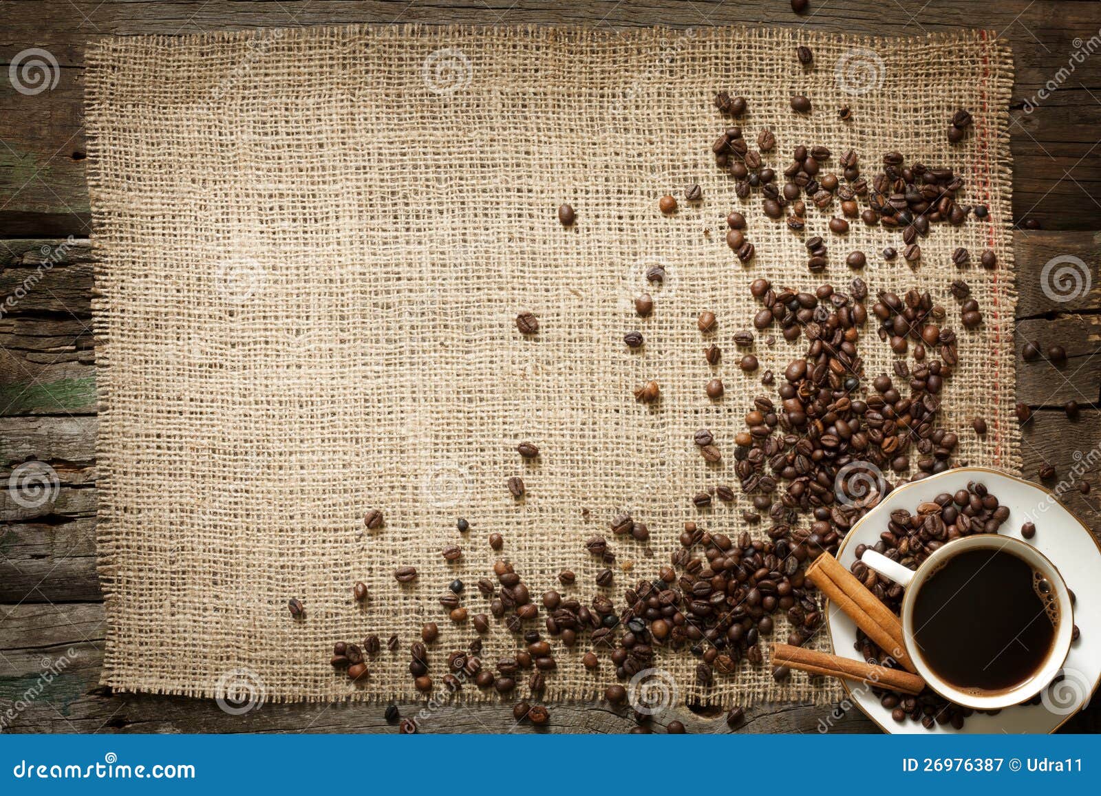 Cup Of Coffee Vintage Background Stock Image Image of