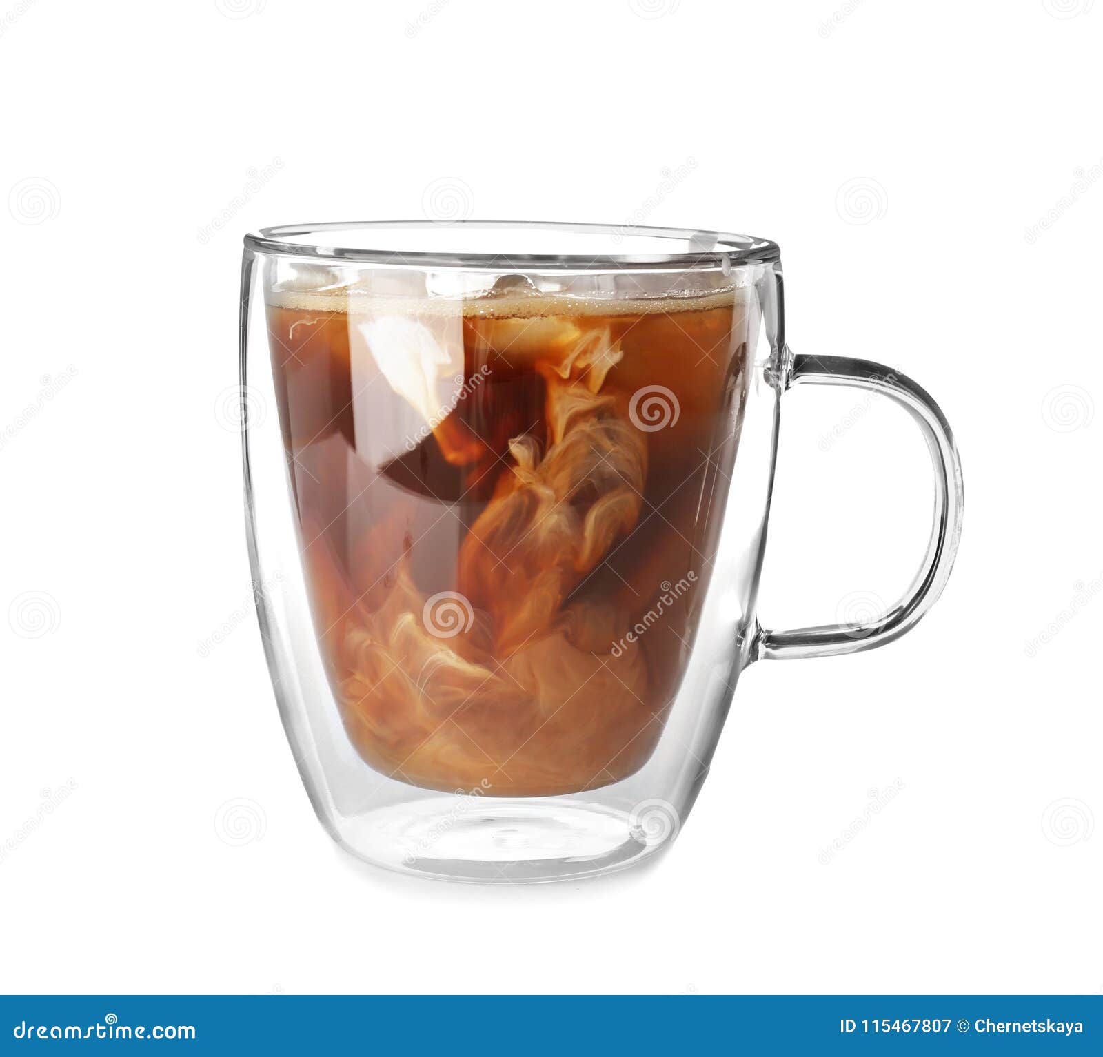 Cup with Cold Brew Coffee and Milk Stock Image Image of coffee