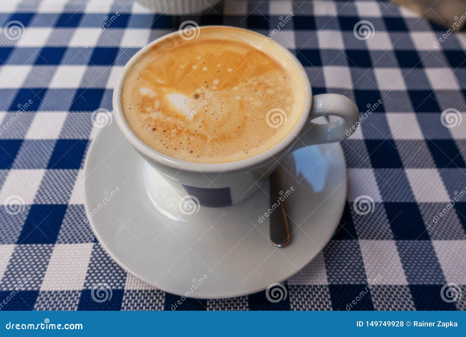 Cup of creamy coffee stock photo. Image of full, italian 149749928