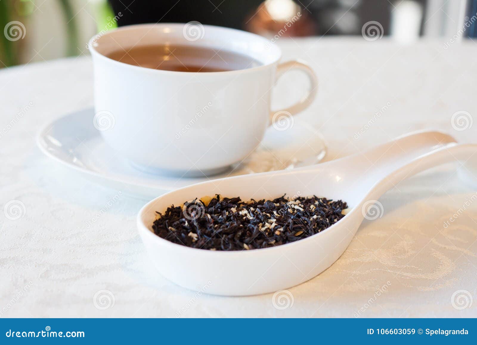 A Cup of Flavored Black Tea Stock Image Image of cold, snow 106603059