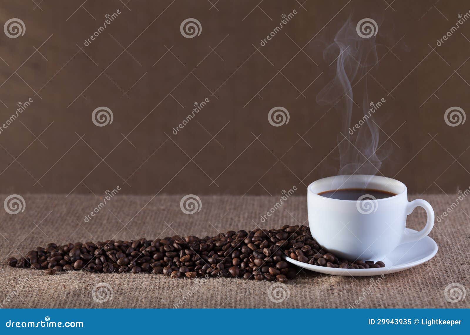 cup of hot steaming coffee