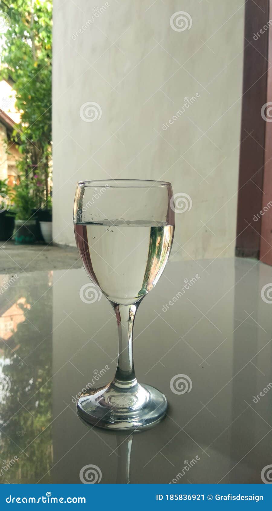 Cup Glass Background Minimalis Modern Home Stock Image - Image of