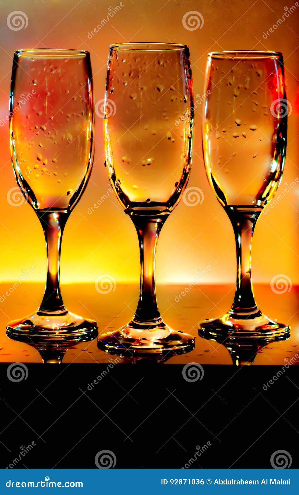 Cup glasses stock photo. Image of three, cups, lights 92871036