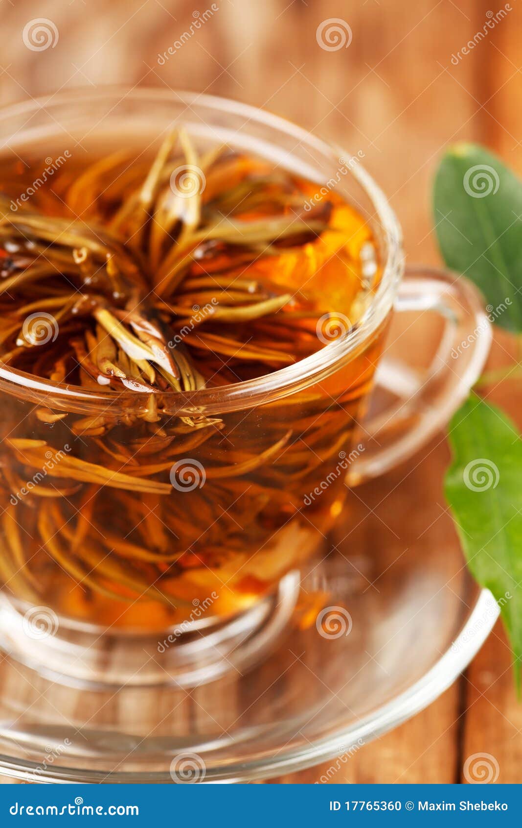 Cup of green tea stock photo. Image of refreshment, leaf 17765360