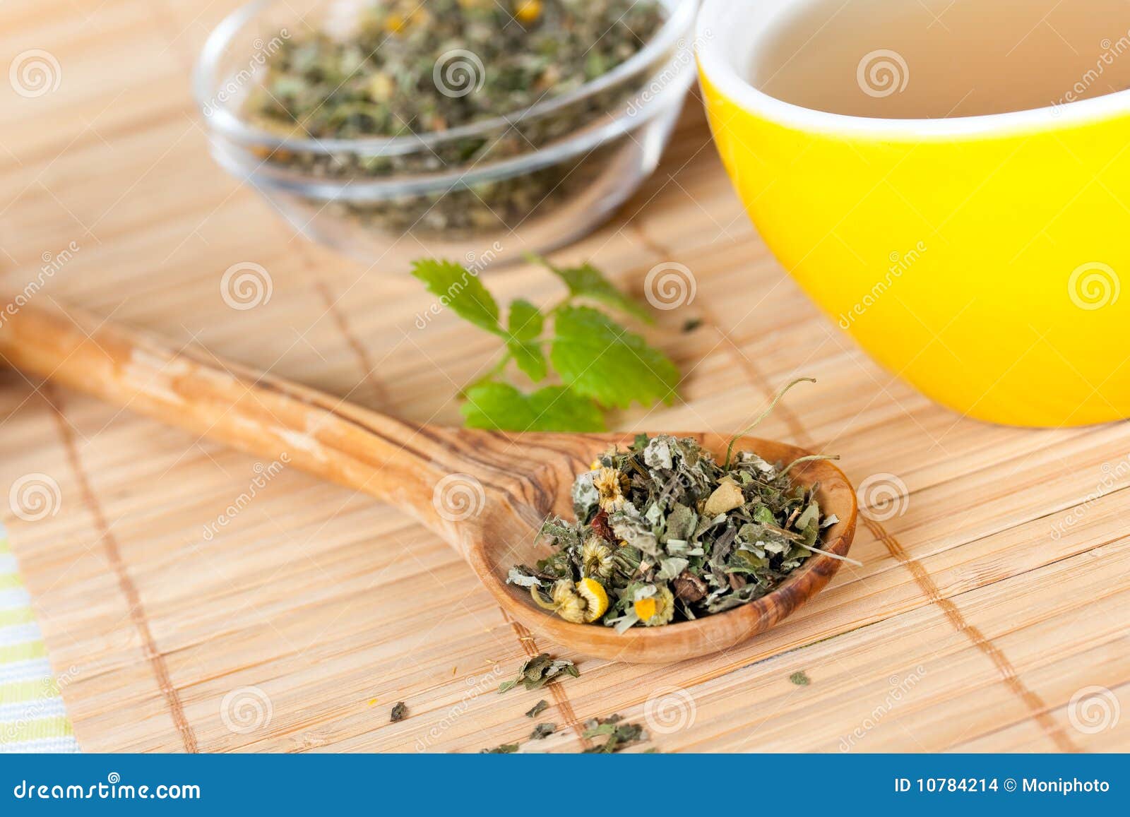 Cup of Green Tea with Herbs Stock Photo Image of candy, black 10784214
