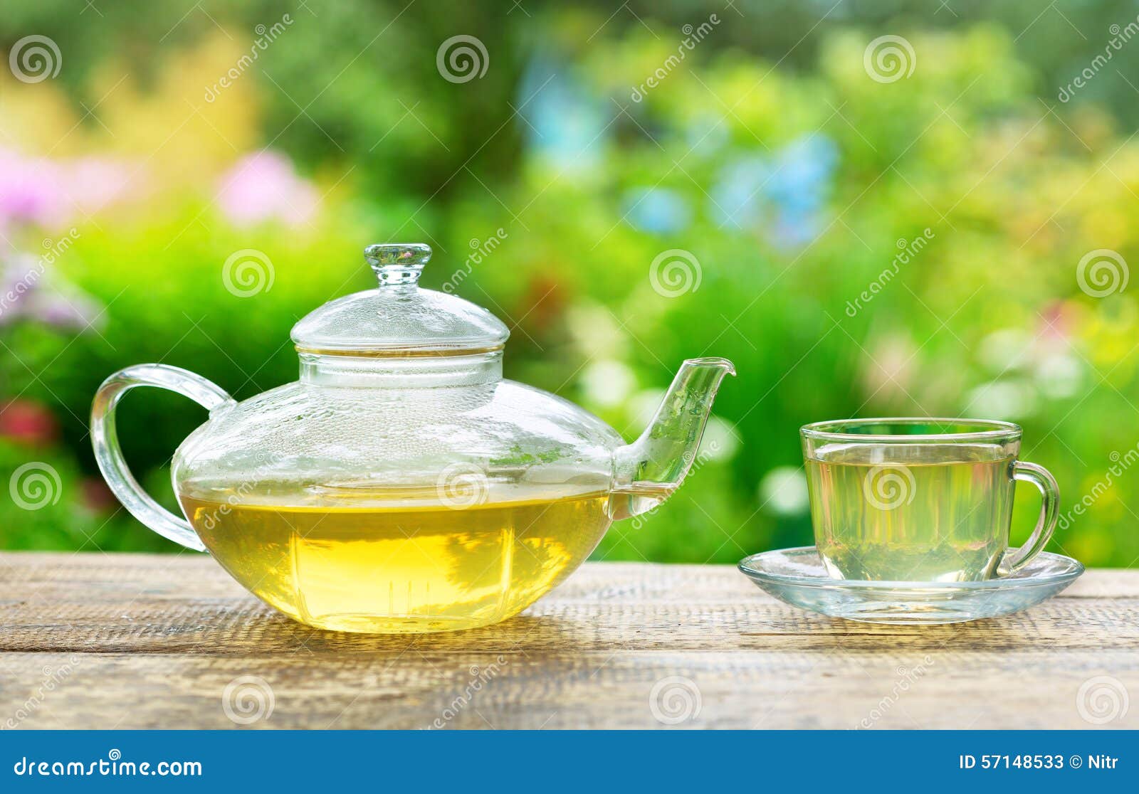 Cup of Green Tea and Teapot Stock Image Image of beverage, drink 57148533